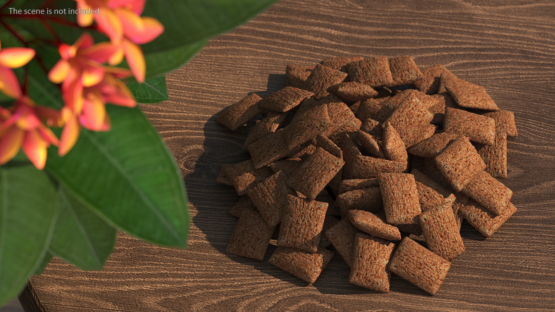 3D model Chocolate Cereal Pillow Flakes Pile