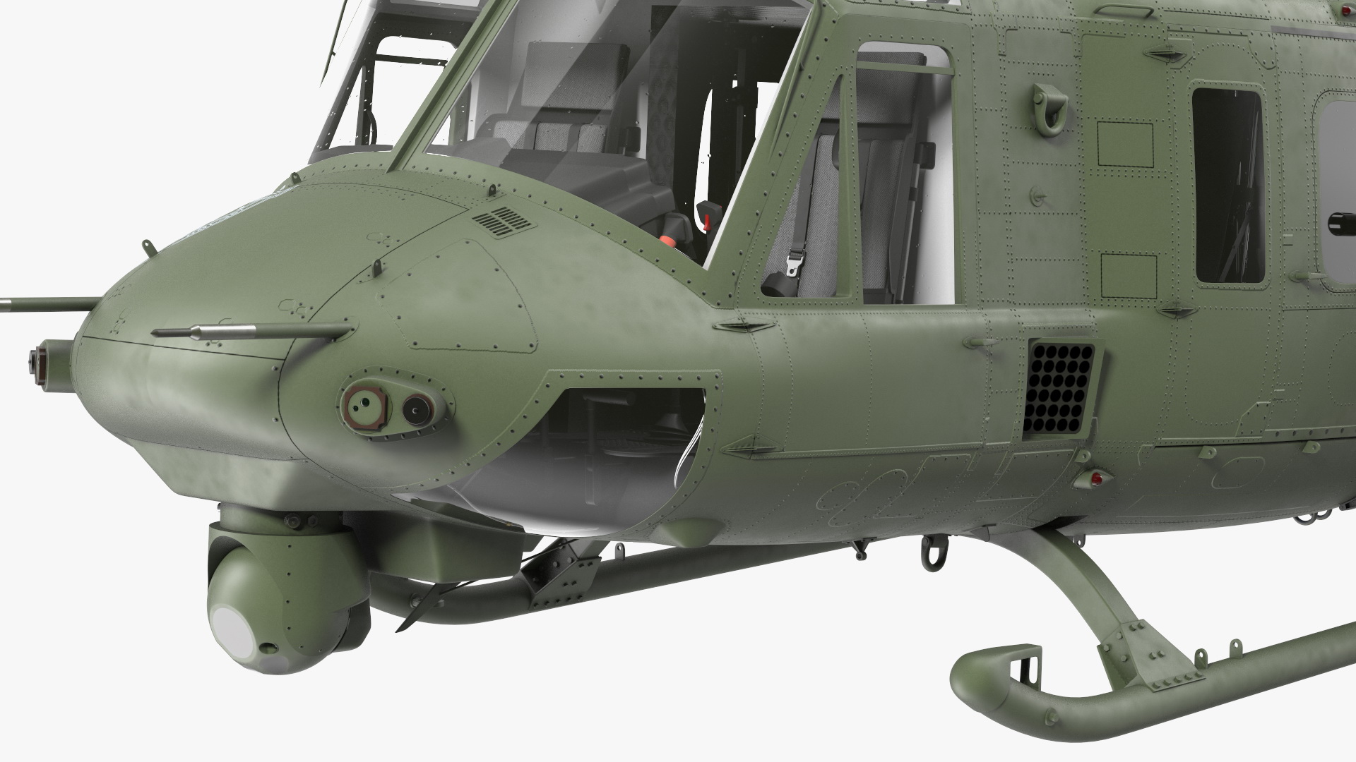 3D Military Medium Utility Helicopter Rigged