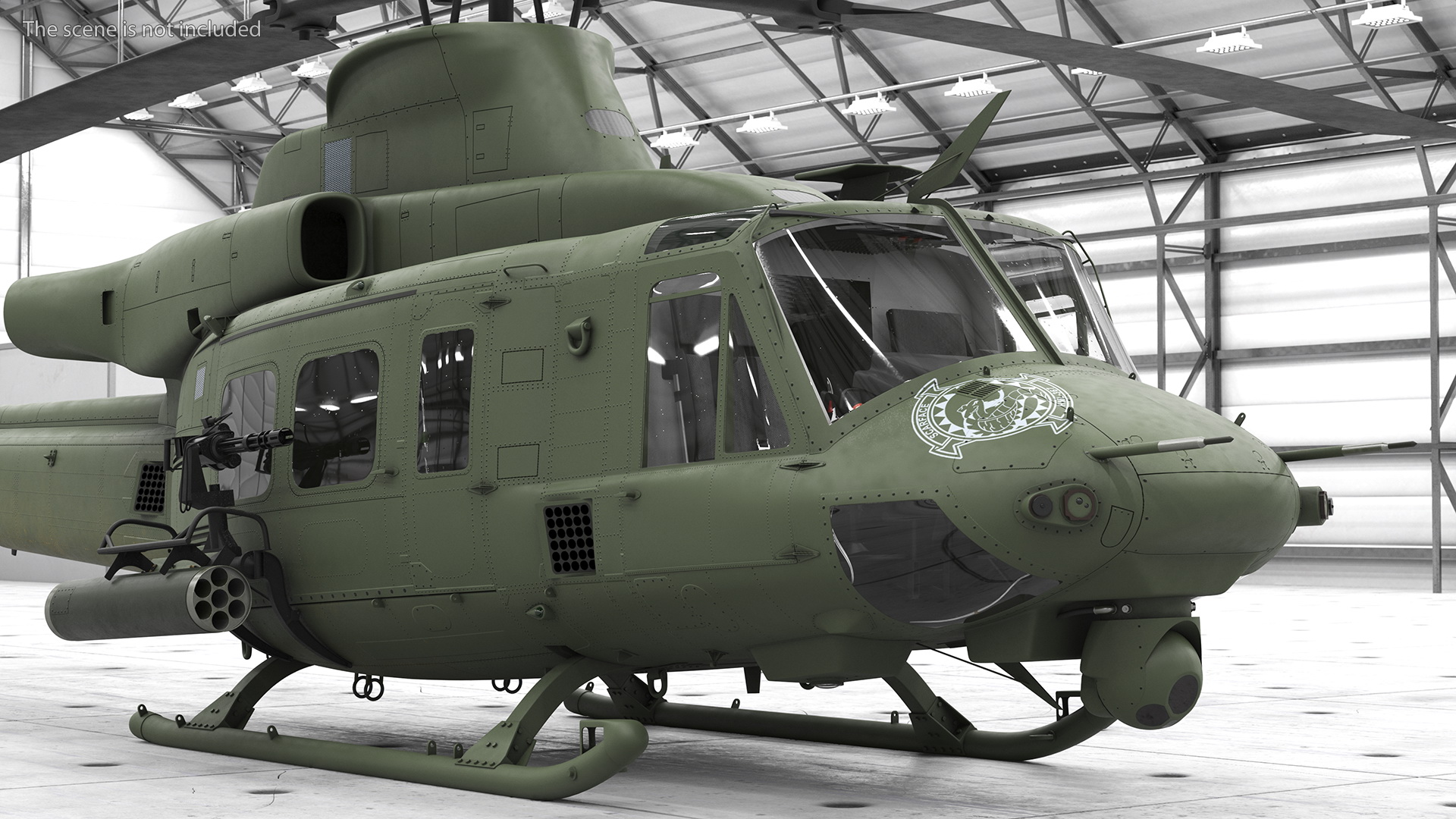 3D Military Medium Utility Helicopter Rigged