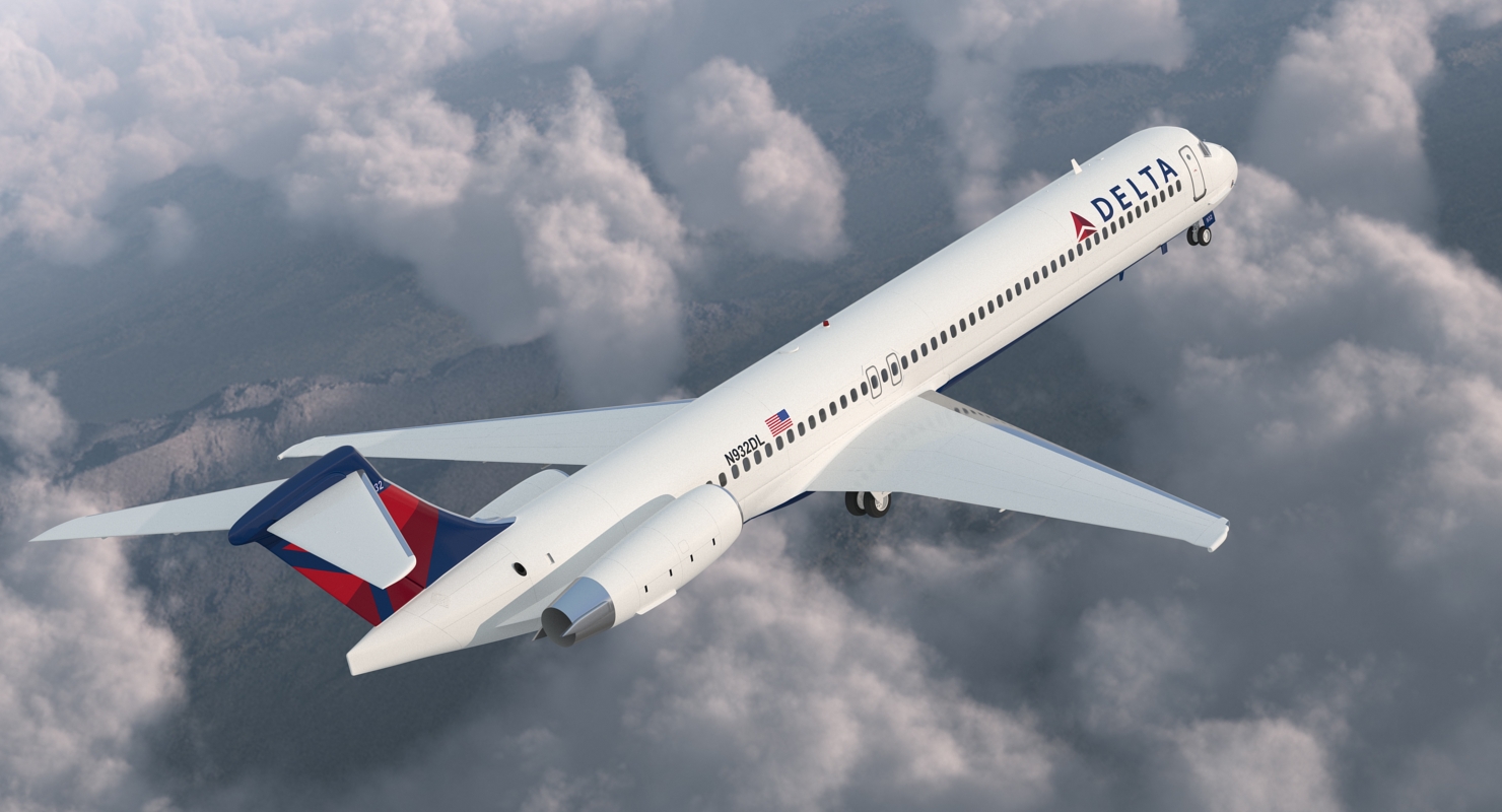 3D McDonnell Douglas MD88 Delta model