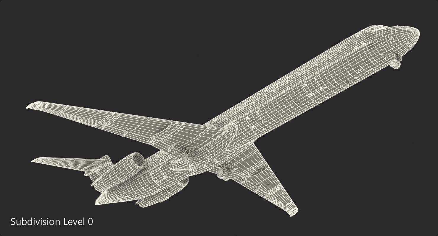 3D McDonnell Douglas MD88 Delta model