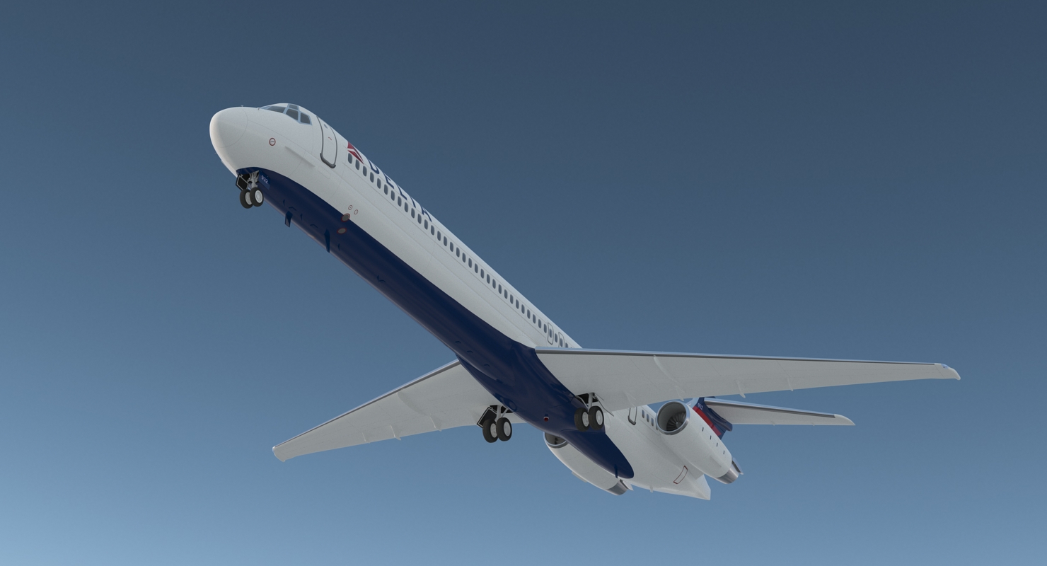 3D McDonnell Douglas MD88 Delta model