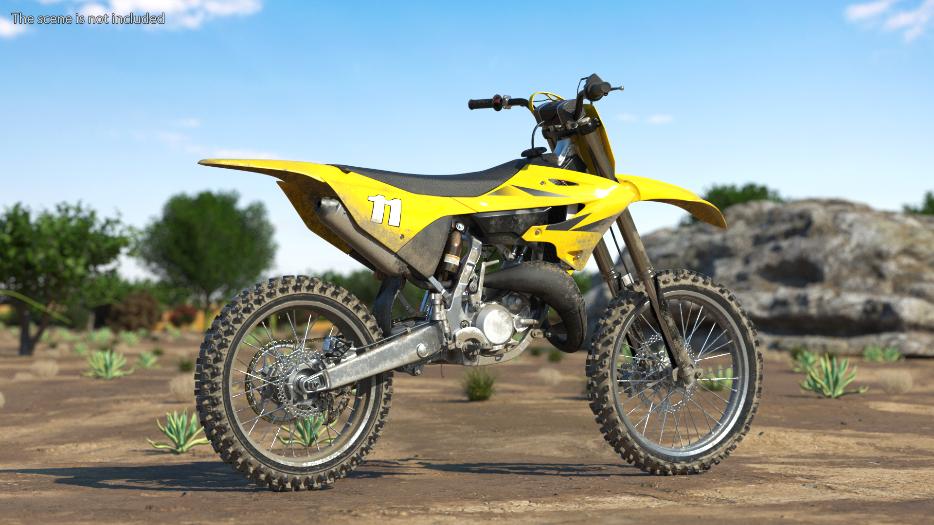 3D model Motocross Motorcycle