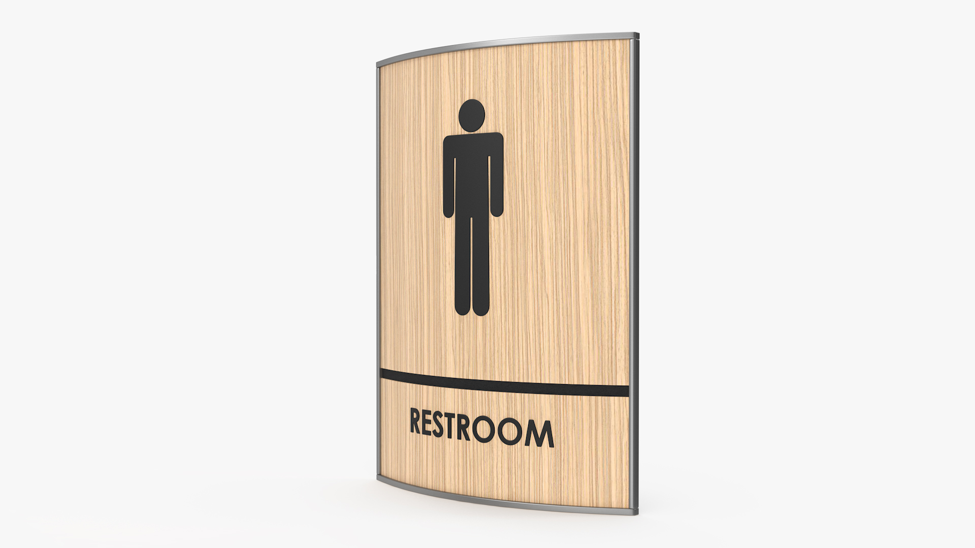 Men Restroom Sign 3D