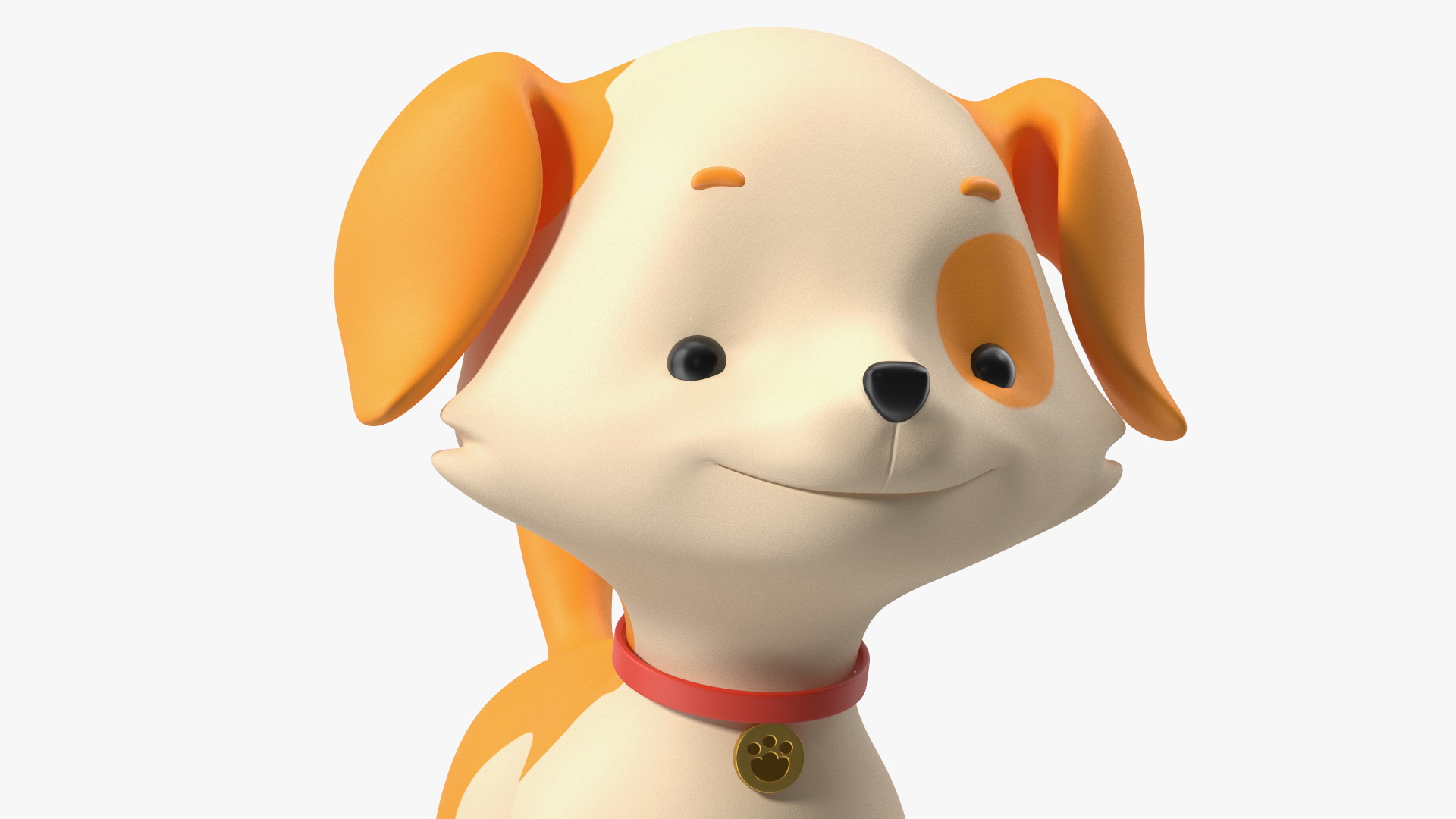 Cartoon Puppy Dog Rigged 3D model