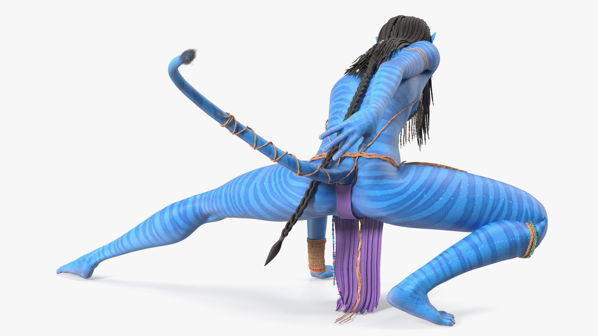 Neytiri Avatar in Battle Pose 3D model