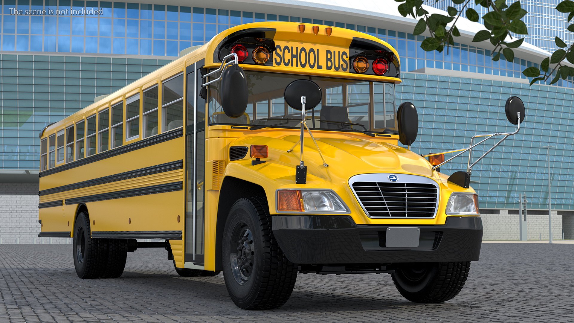 Blue Bird Vision School Bus 3D