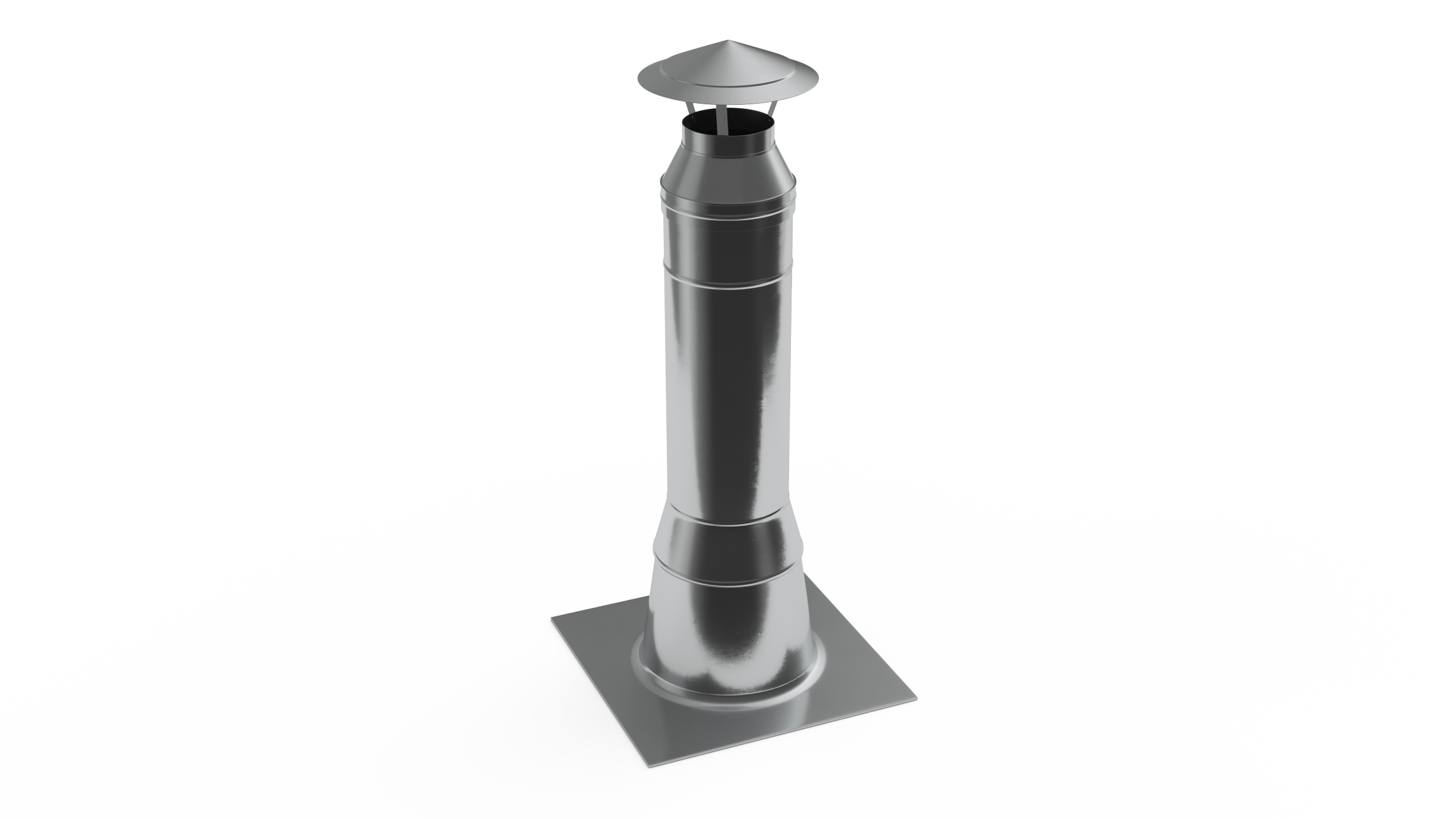 Stove Chimney Stainless Steel 3D model