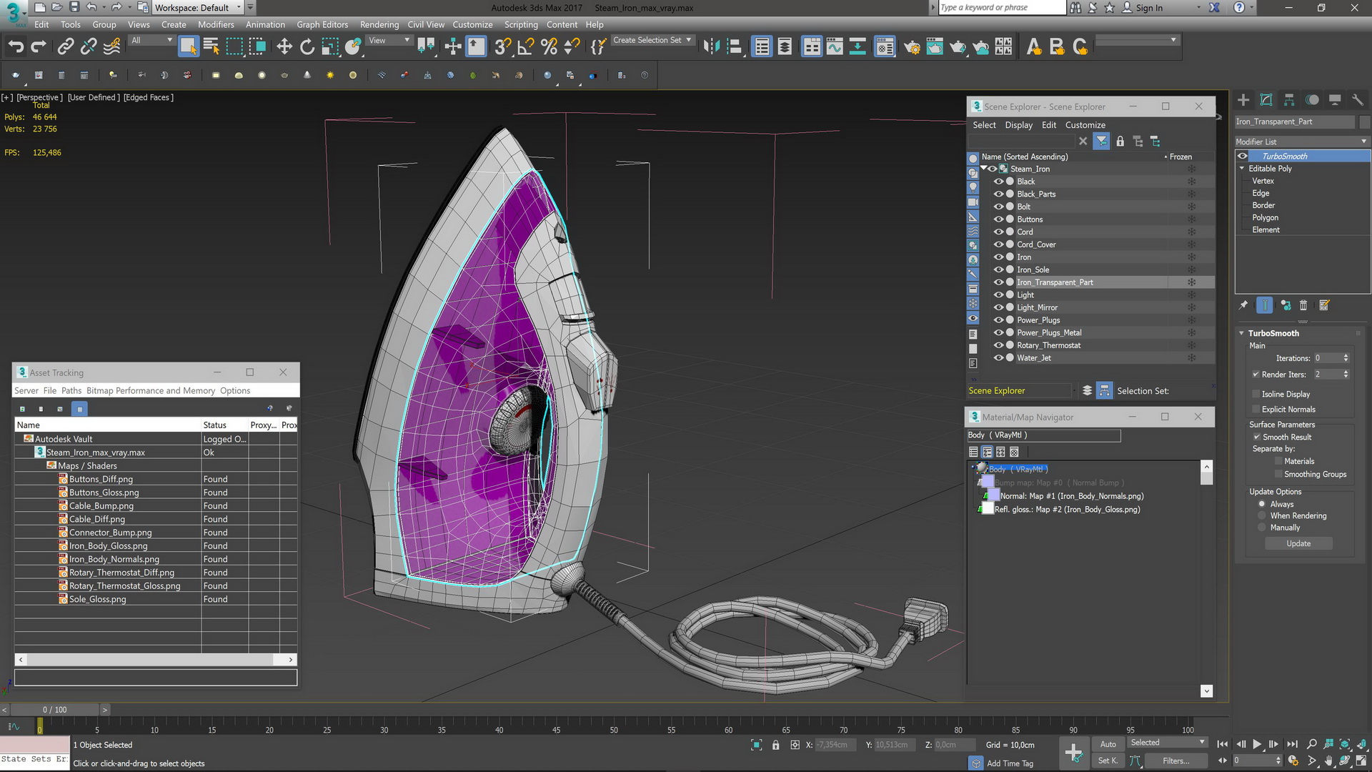 3D model Steam Iron