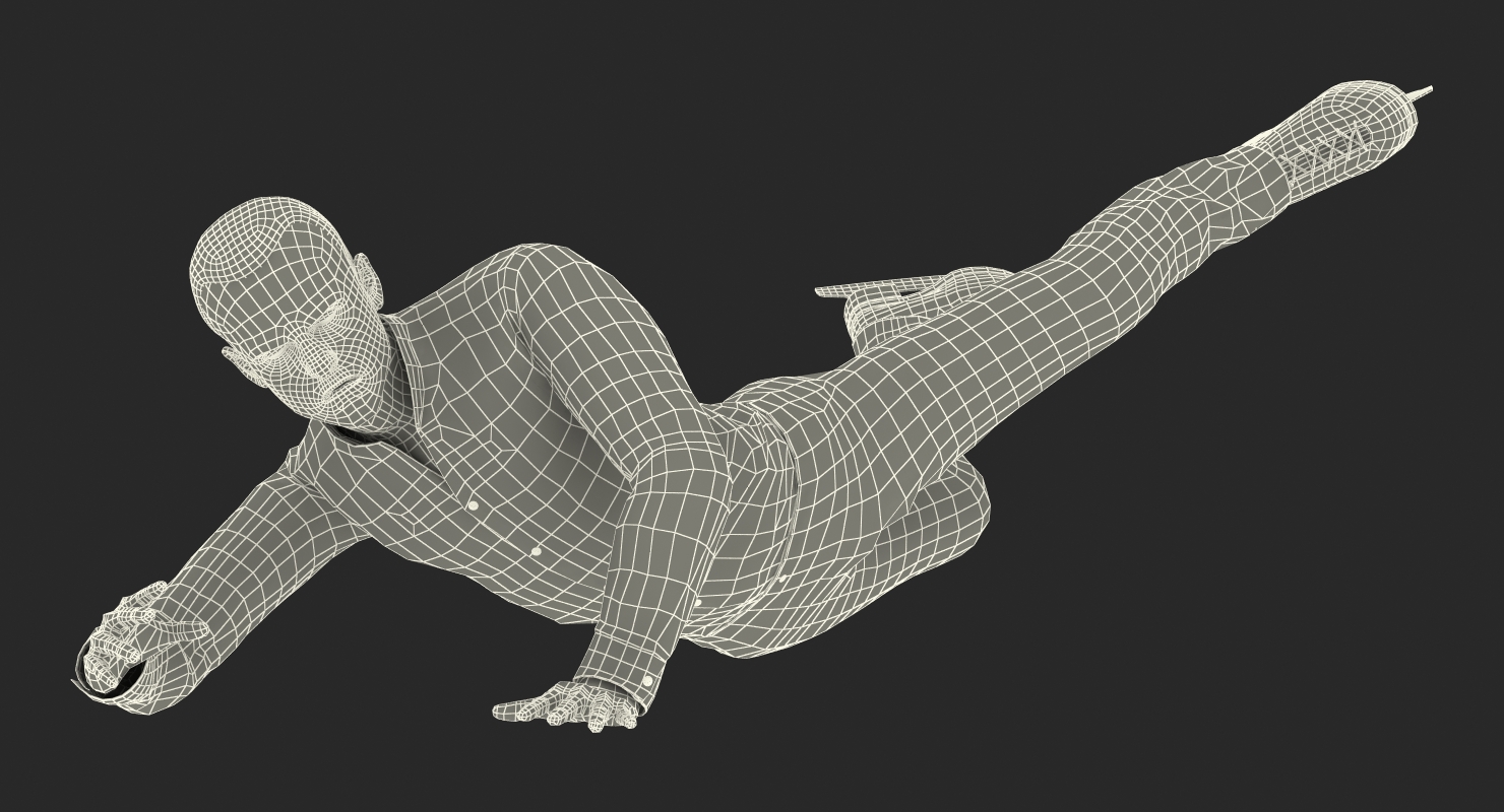 3D model Male Figure Skater Pose 3