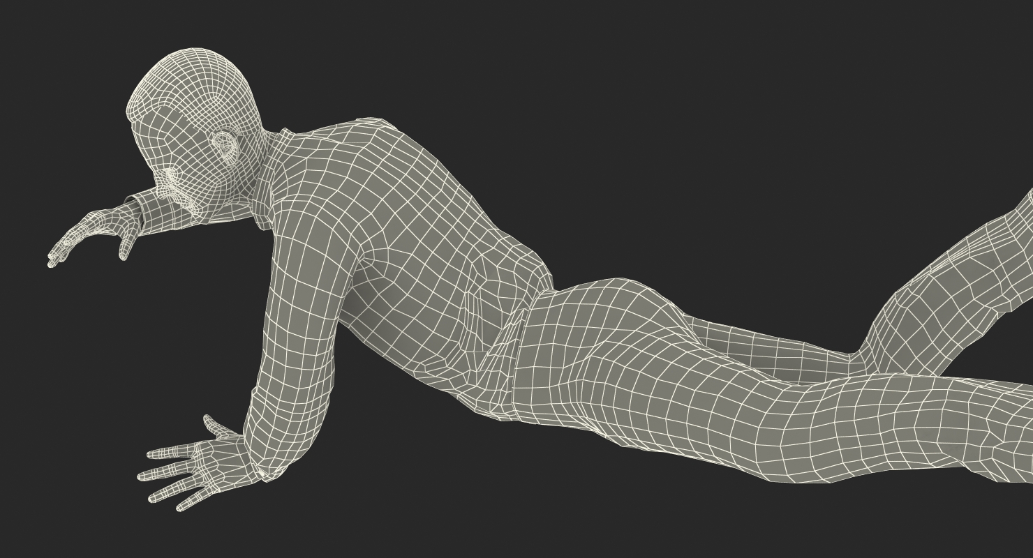 3D model Male Figure Skater Pose 3