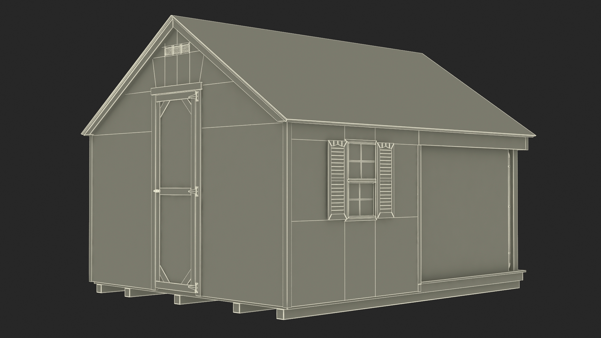 3D Residential Kennel model