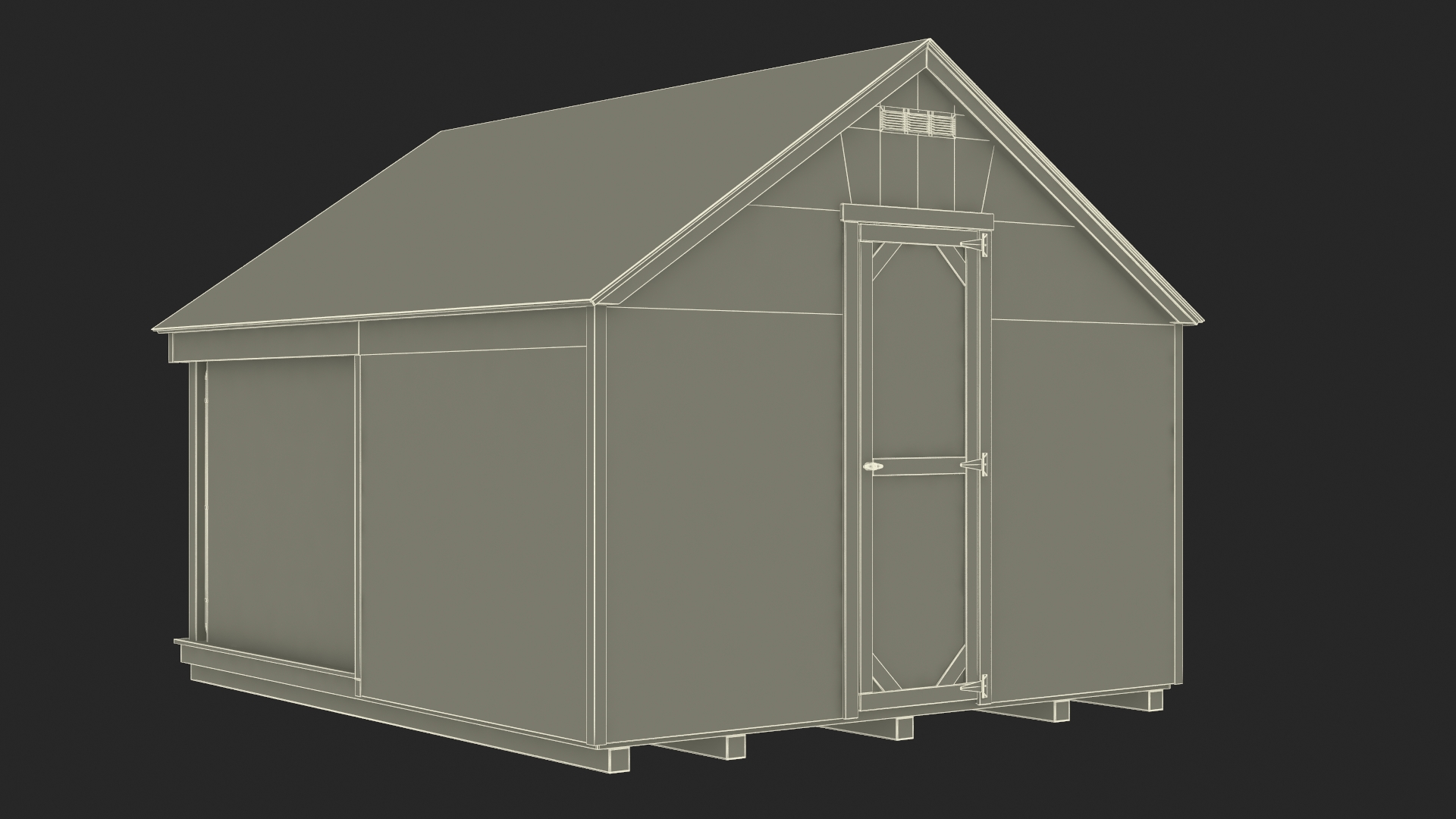 3D Residential Kennel model