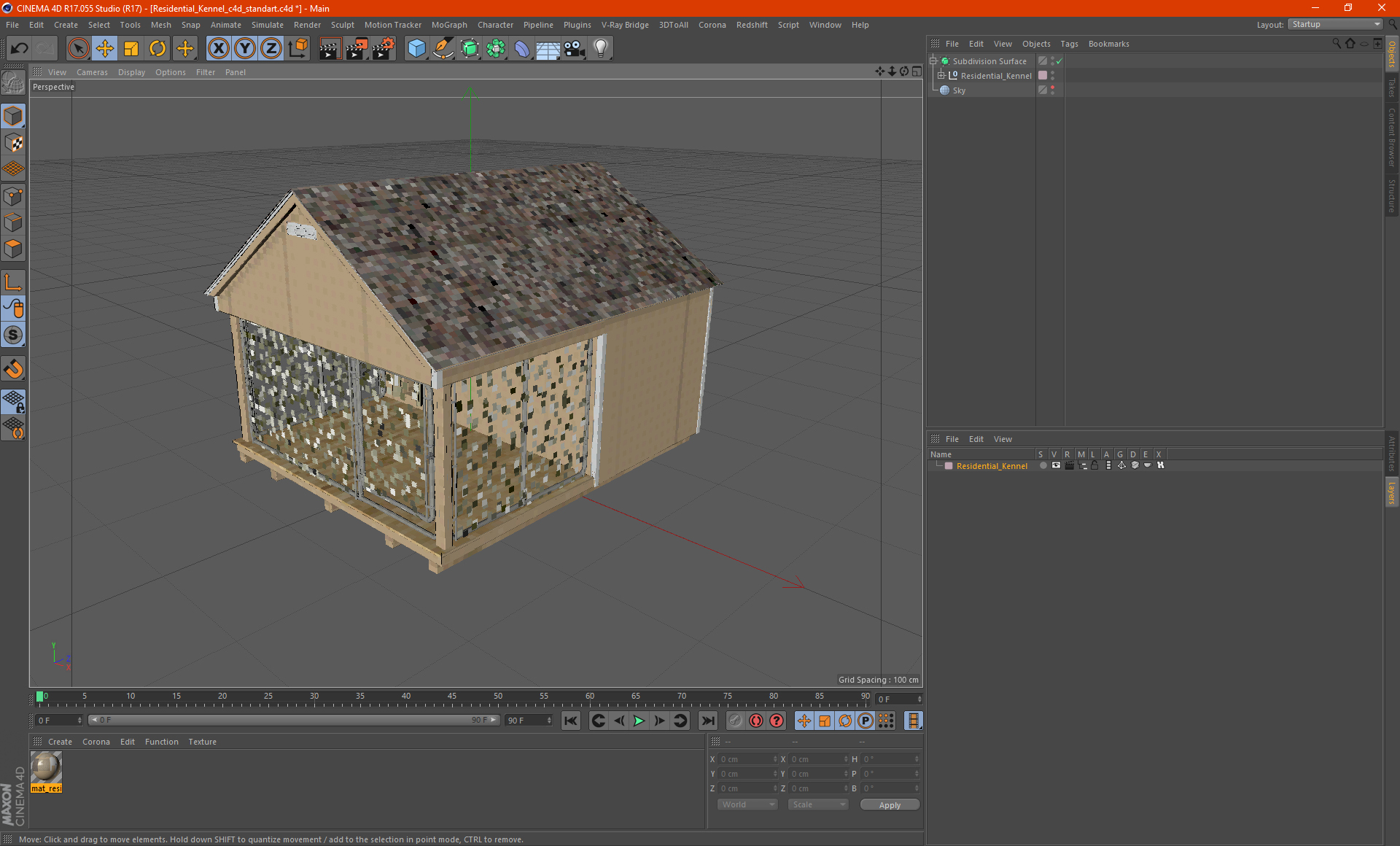 3D Residential Kennel model