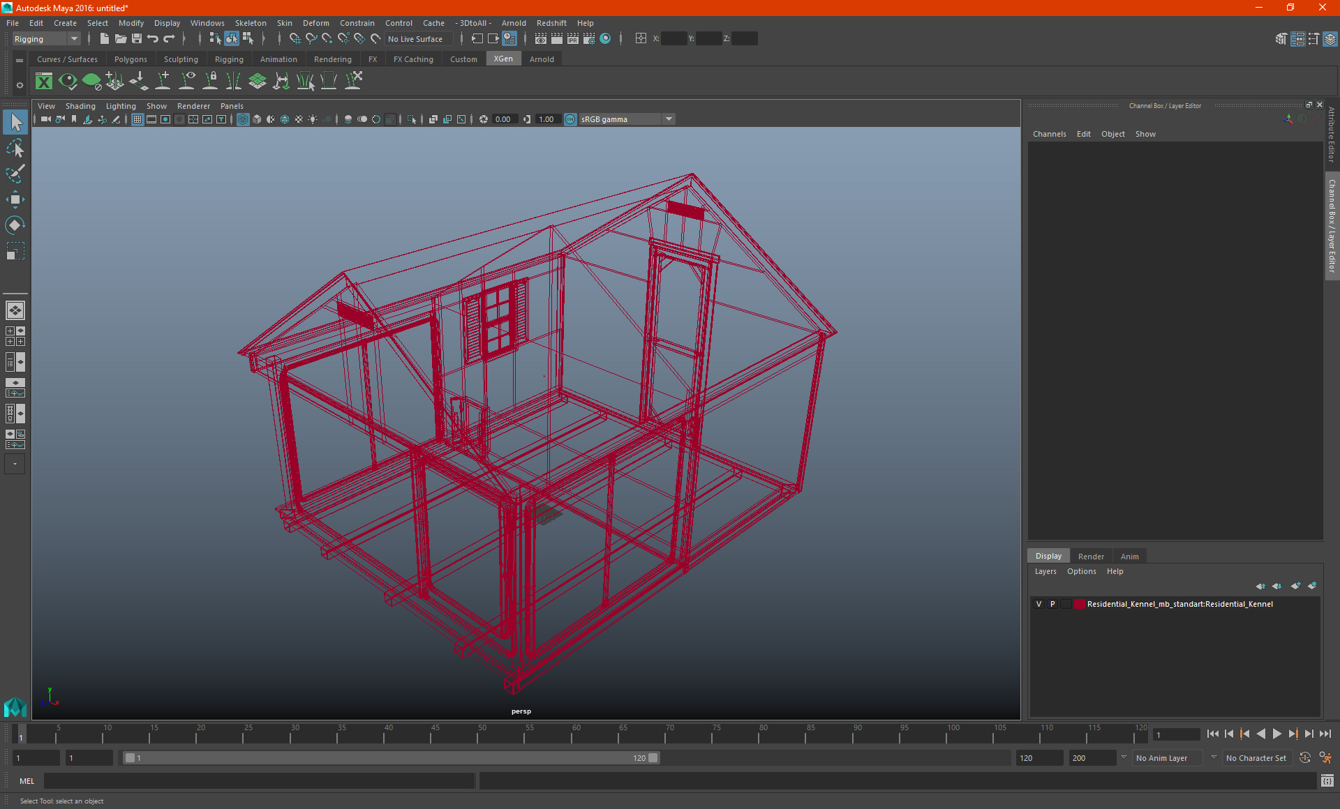 3D Residential Kennel model