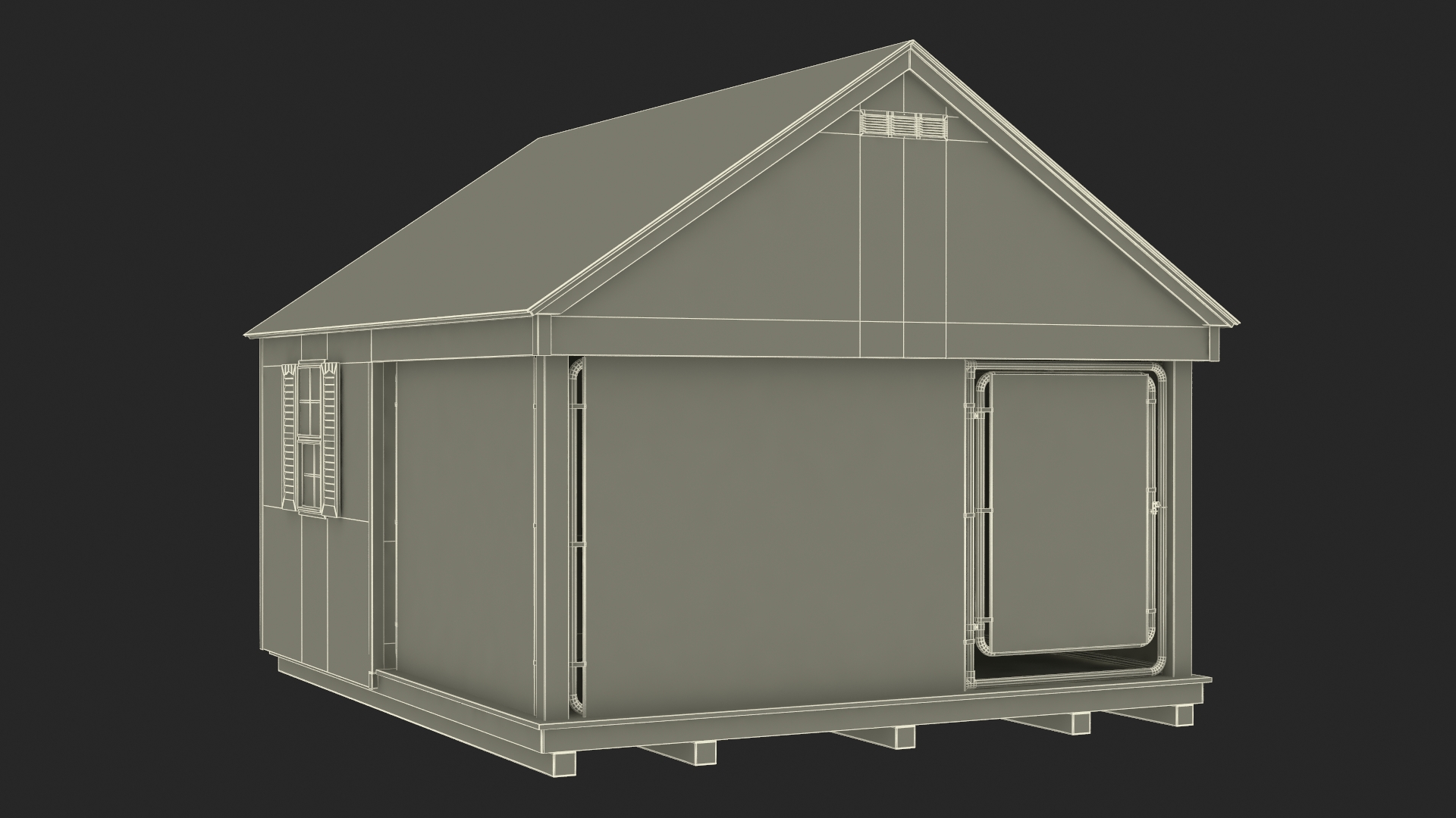 3D Residential Kennel model