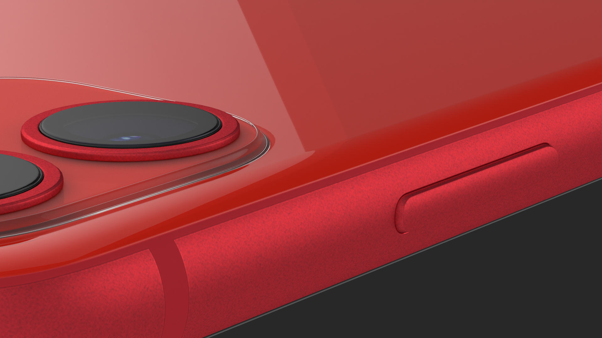 3D iPhone 11 Red model