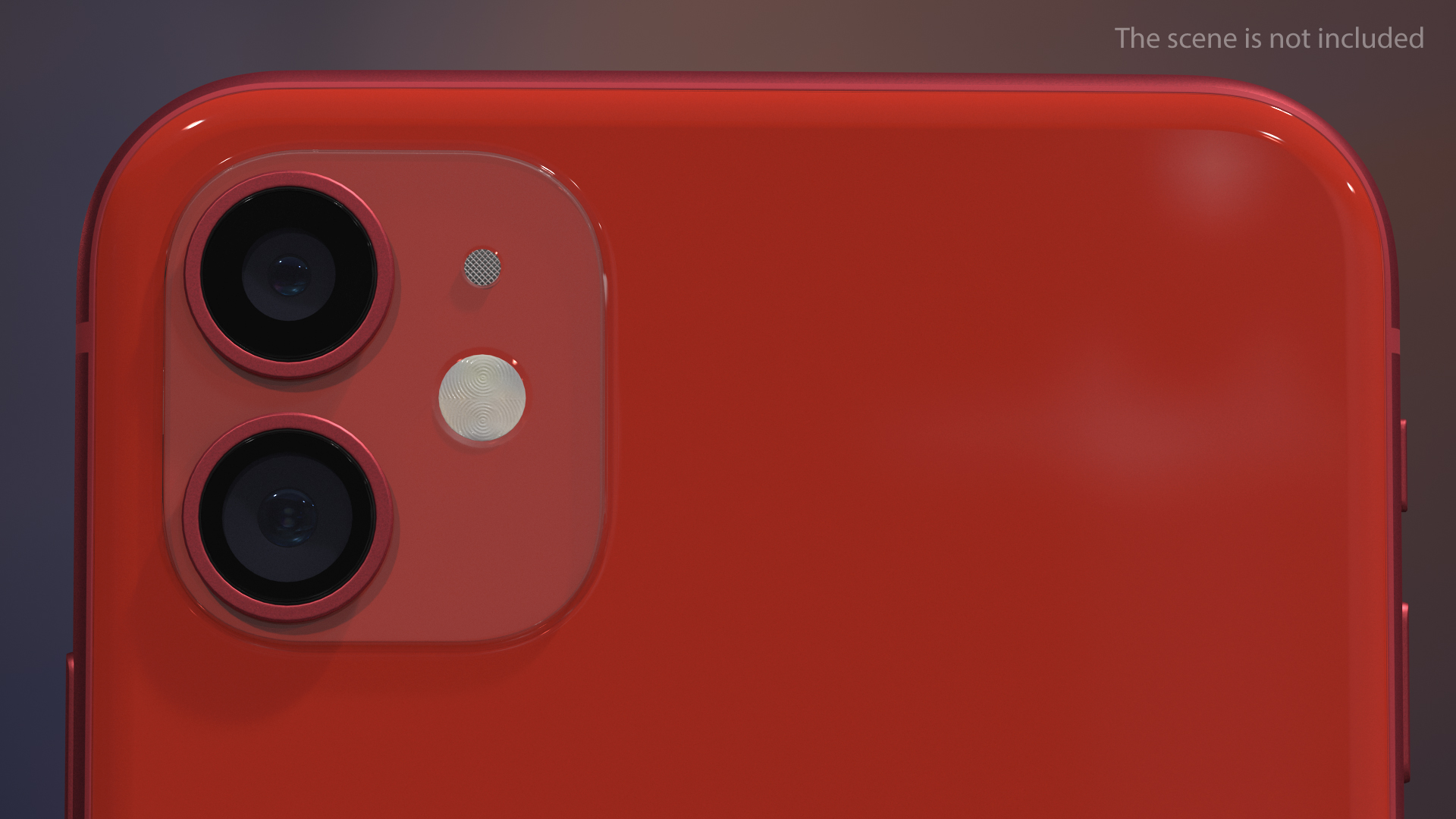 3D iPhone 11 Red model