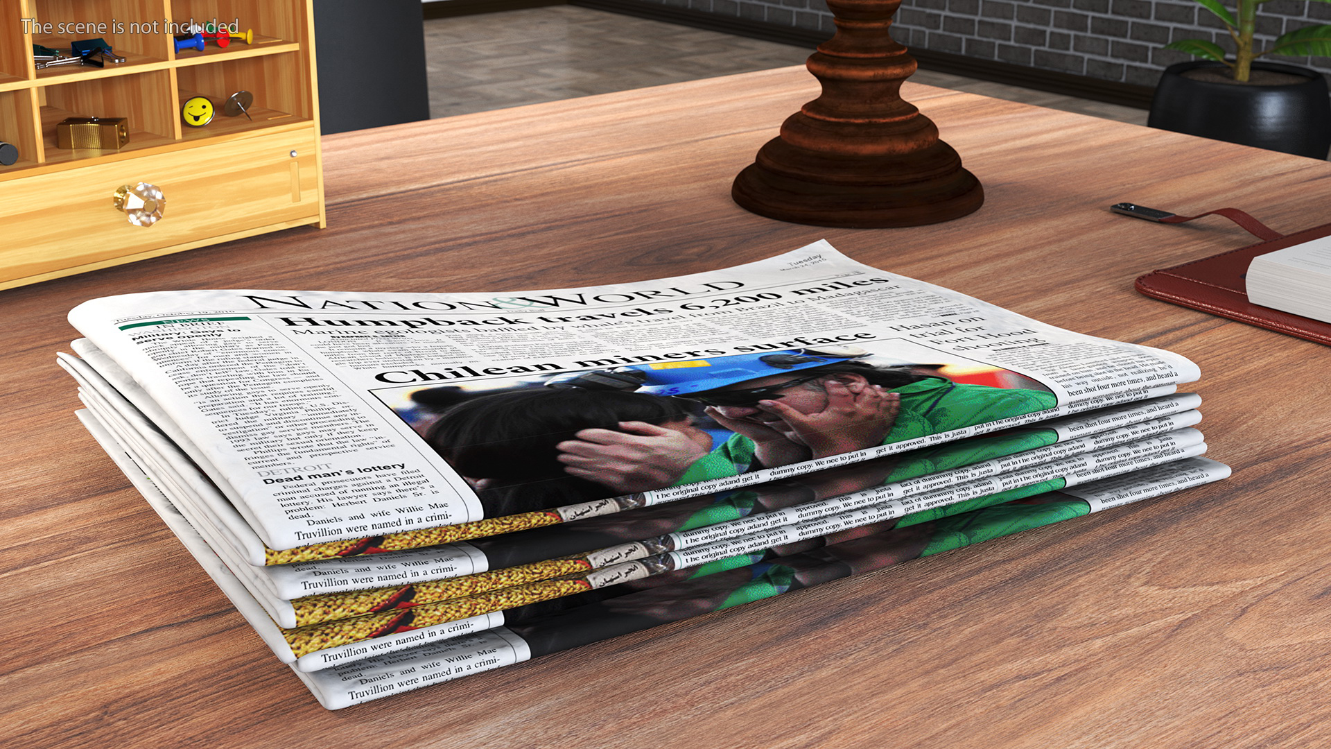 3D model Newspaper Stack