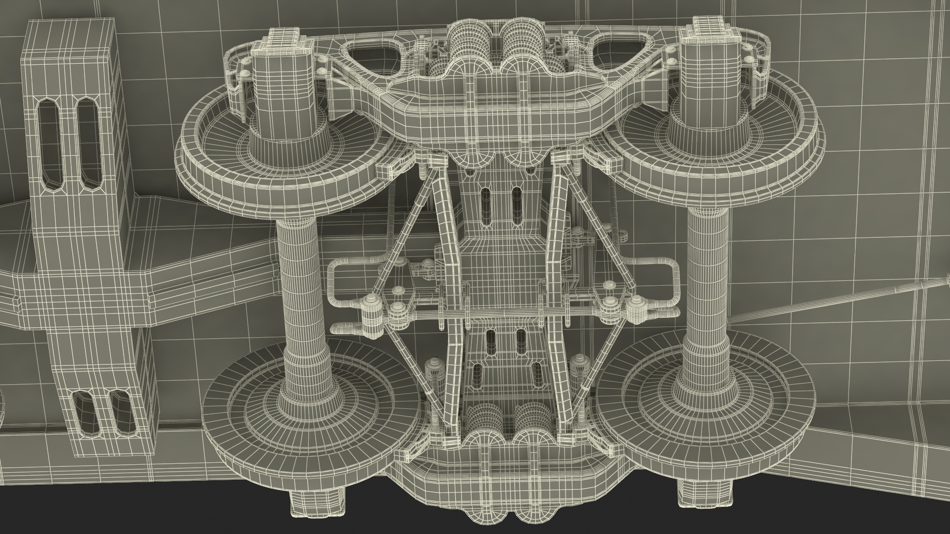 Train Loaded with Steel Rolls 3D model