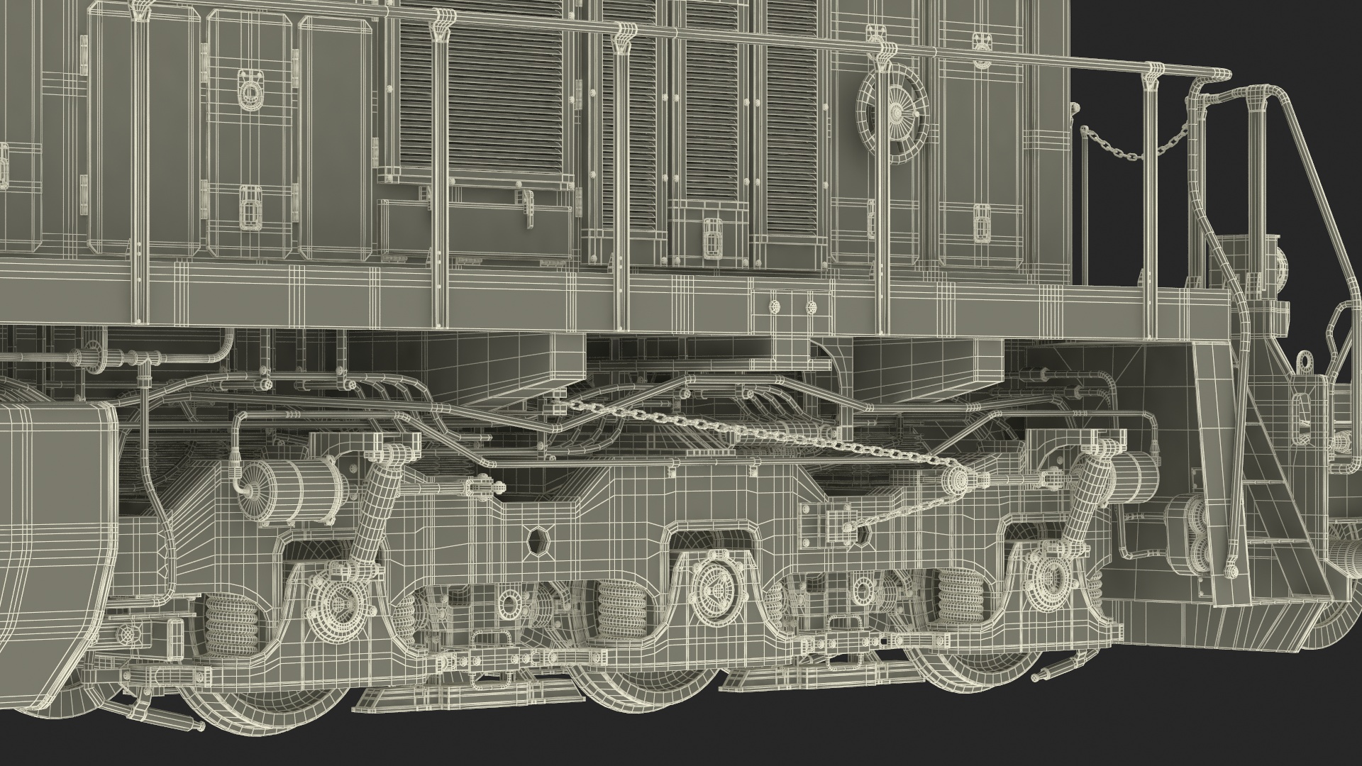 Train Loaded with Steel Rolls 3D model