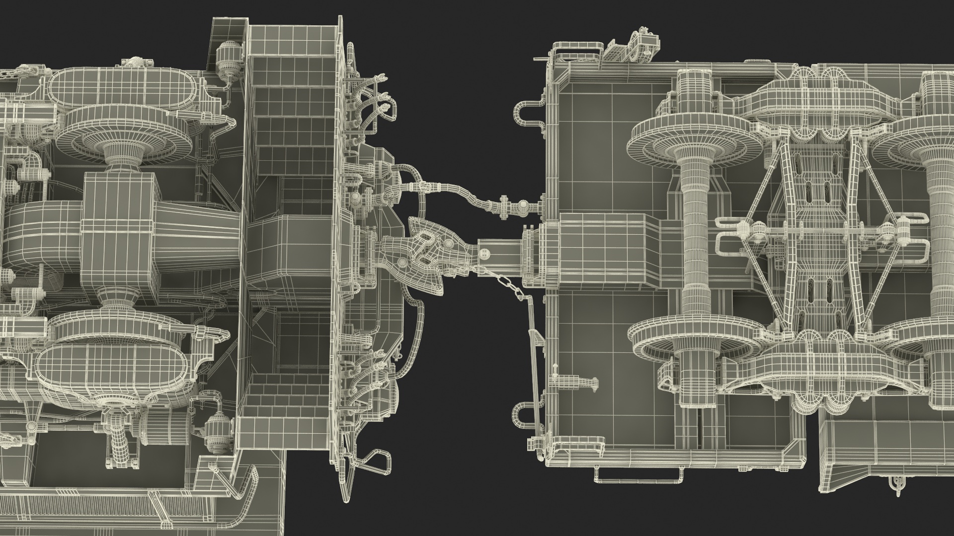 Train Loaded with Steel Rolls 3D model