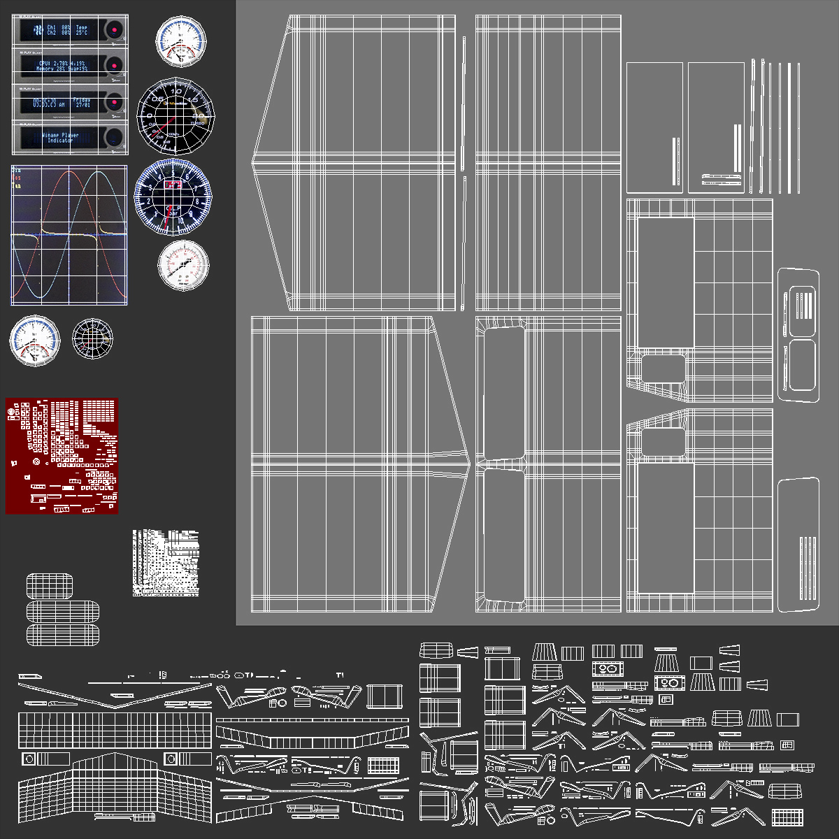 Train Loaded with Steel Rolls 3D model