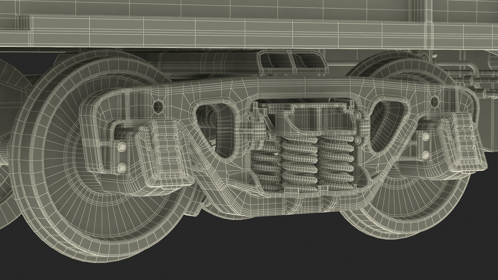 Train Loaded with Steel Rolls 3D model