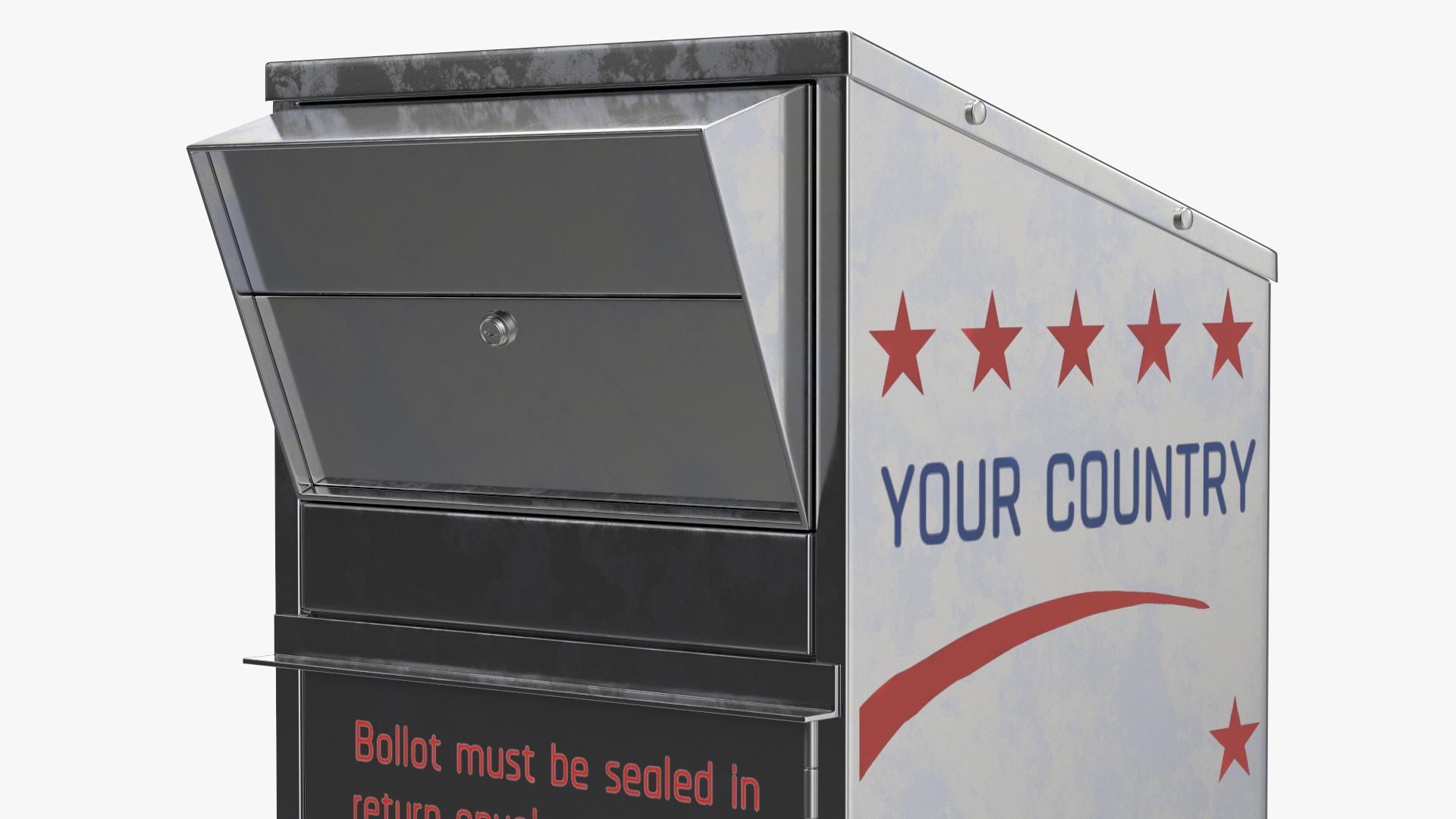 Primary Election Ballot Drop Box 3D