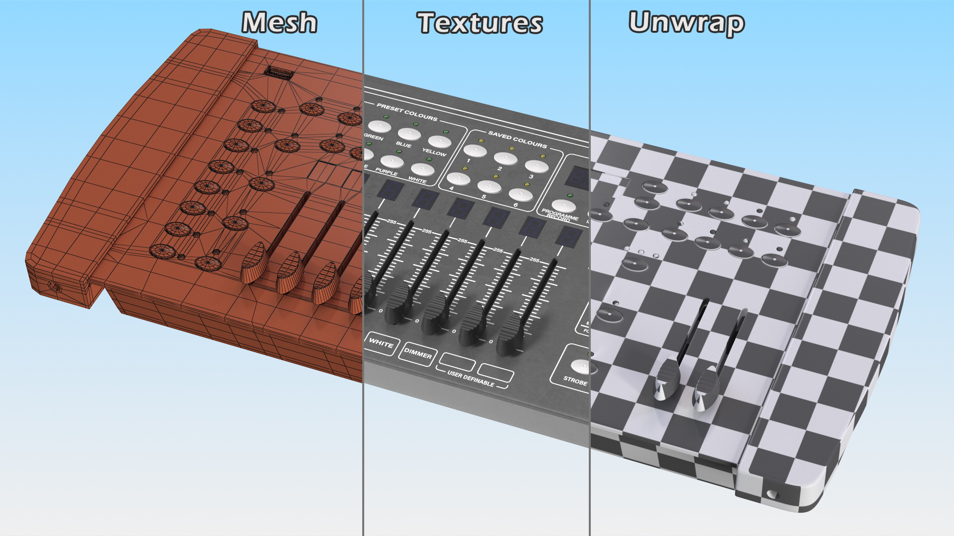 Universal DMX Light Controller OFF 3D model