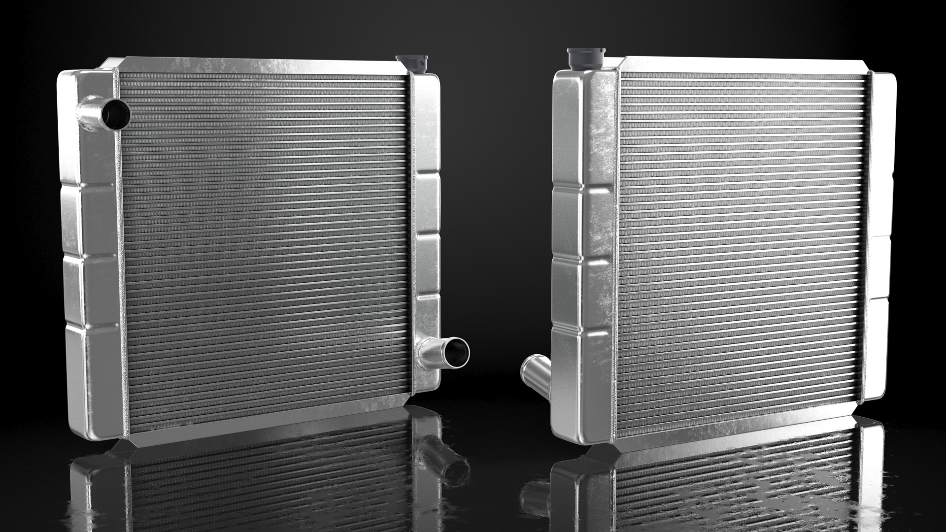 3D Car Aluminum Radiator