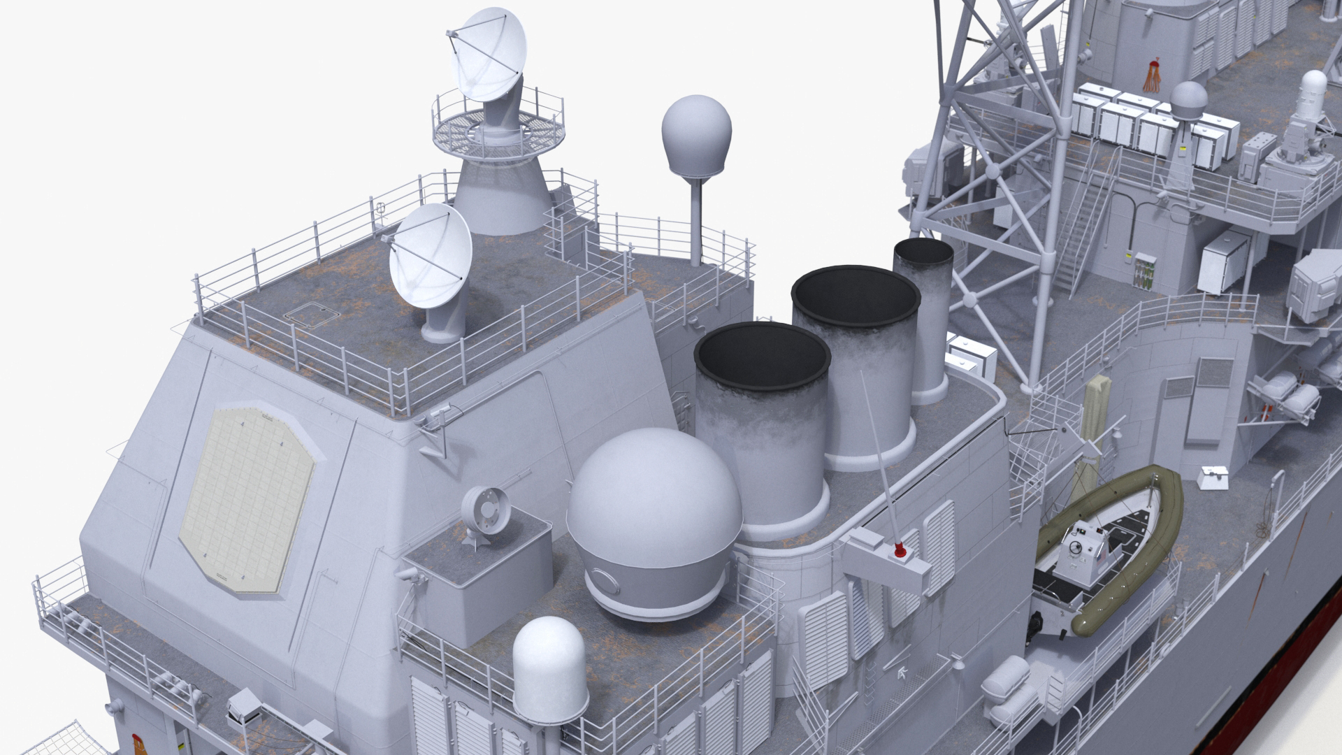 3D model Arleigh Burke-Class Destroyer USS Vella Gulf CG-72