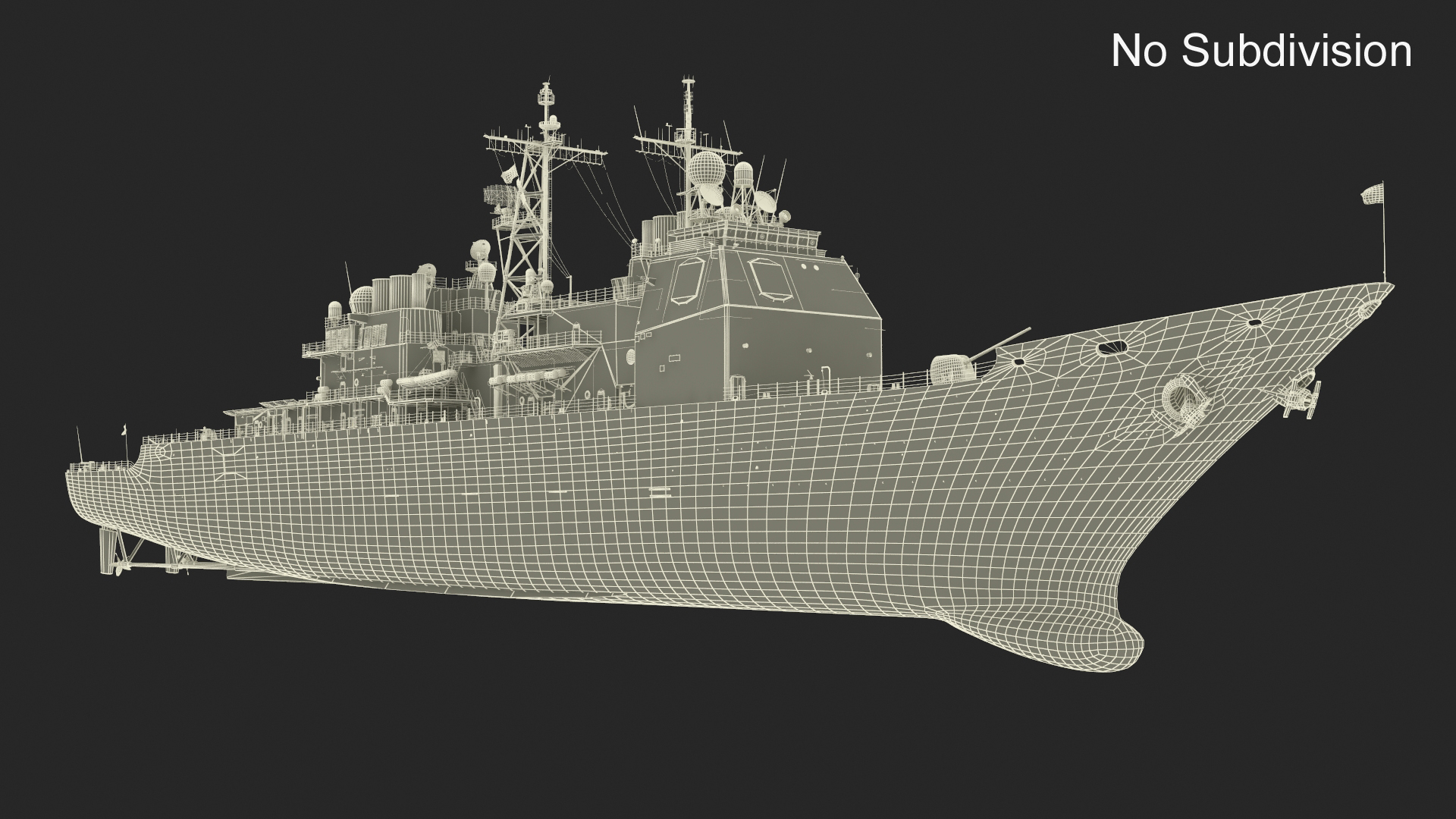 3D model Arleigh Burke-Class Destroyer USS Vella Gulf CG-72