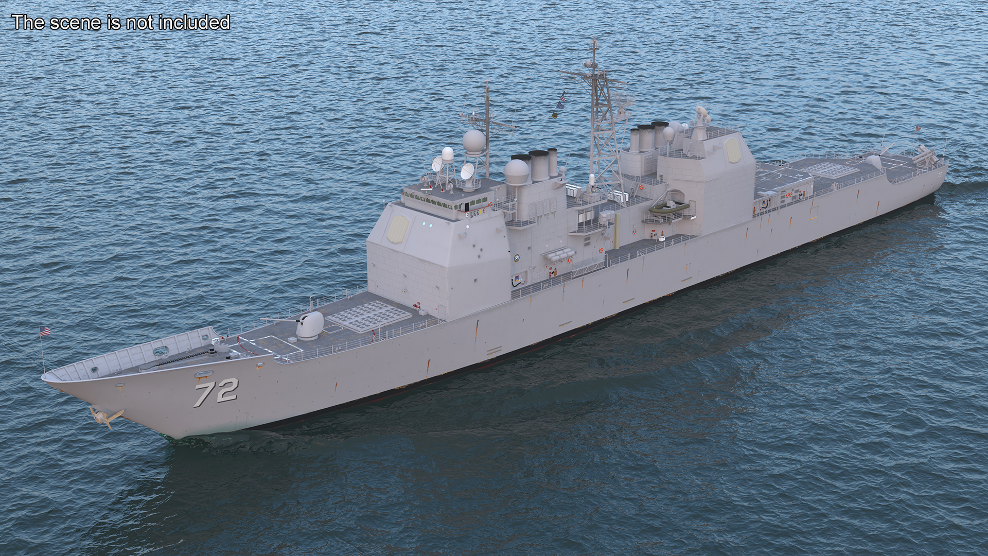 3D model Arleigh Burke-Class Destroyer USS Vella Gulf CG-72