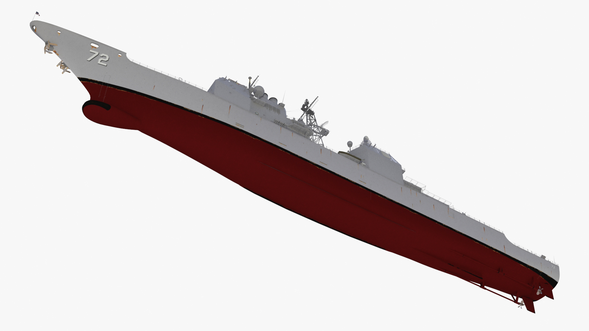 3D model Arleigh Burke-Class Destroyer USS Vella Gulf CG-72