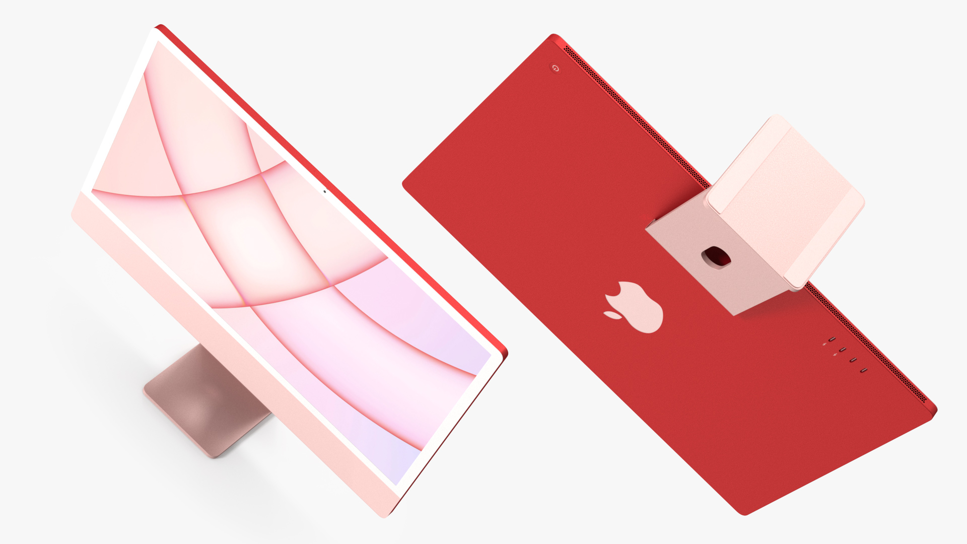 3D model Apple iMac 2021 Pink