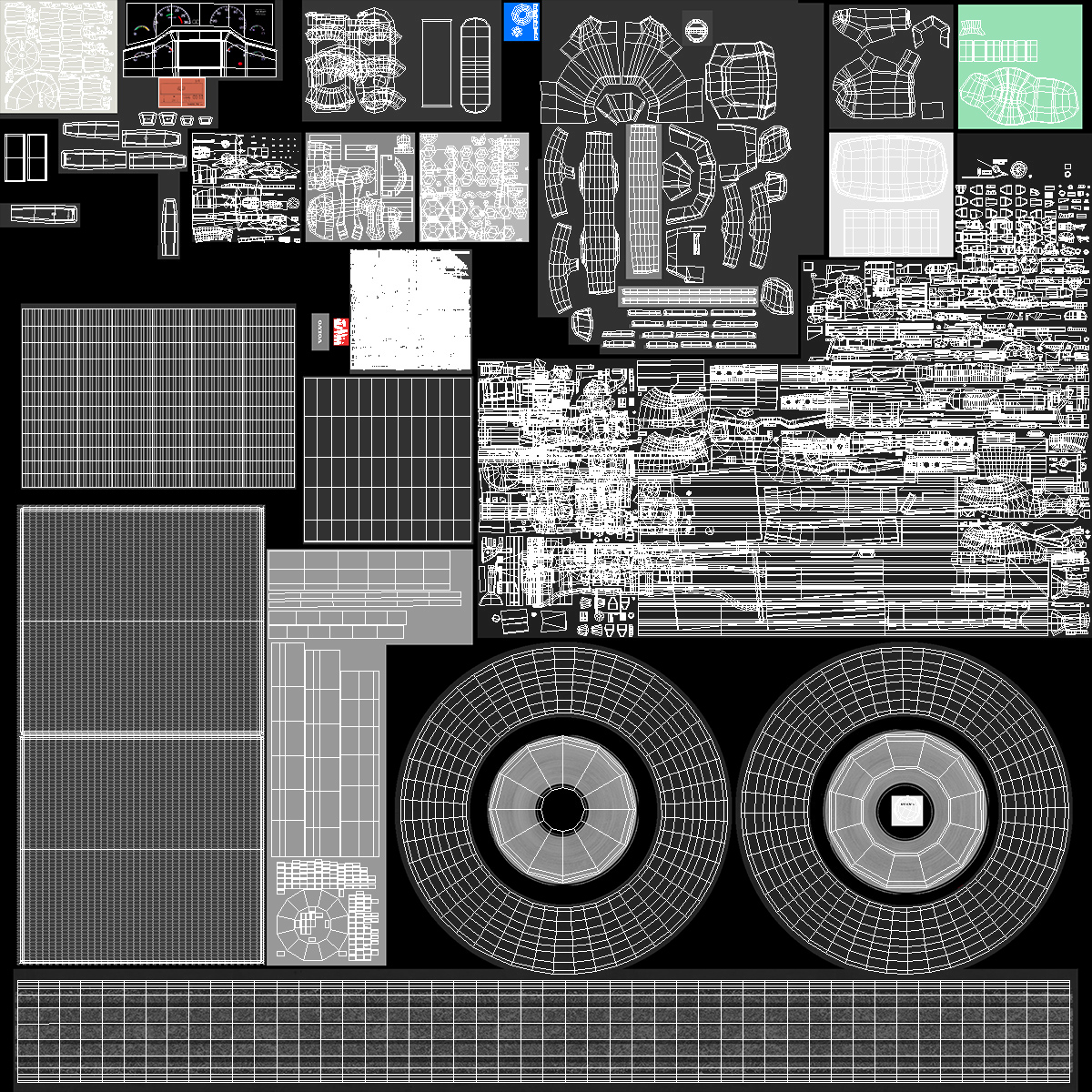 Volvo 9900 Bus Chassis 3D