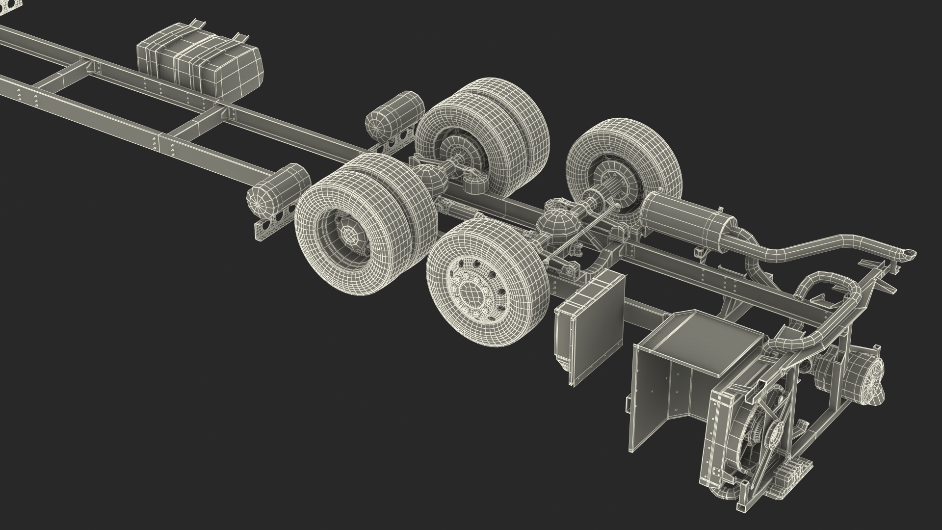 Volvo 9900 Bus Chassis 3D