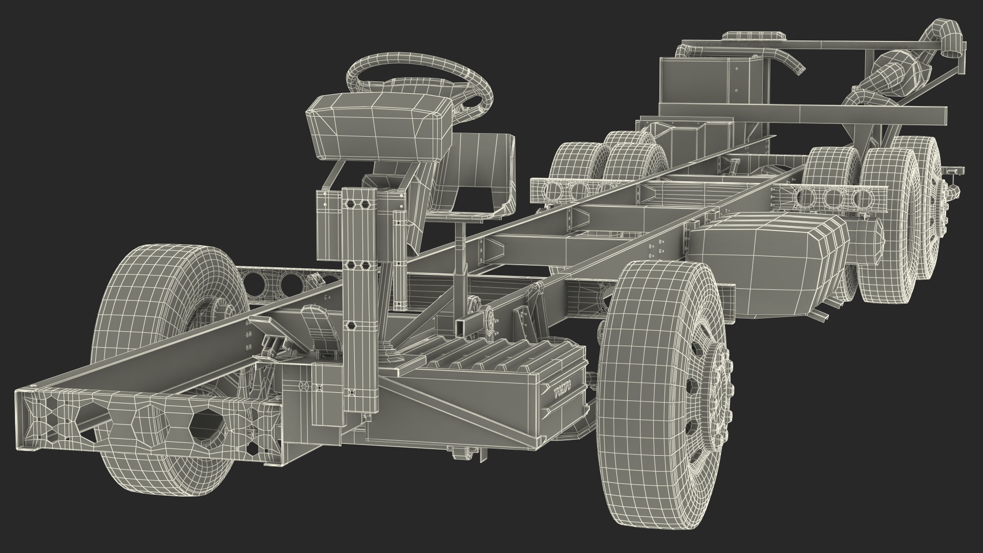 Volvo 9900 Bus Chassis 3D