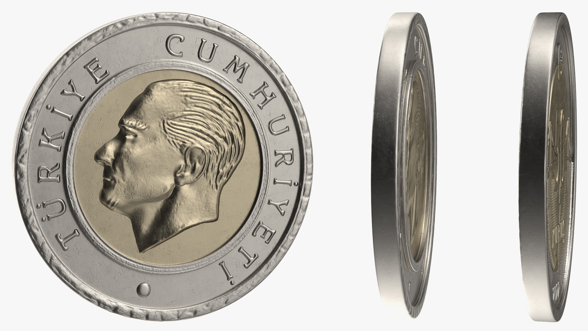 3D model Coin 50 Kurus from Turkey