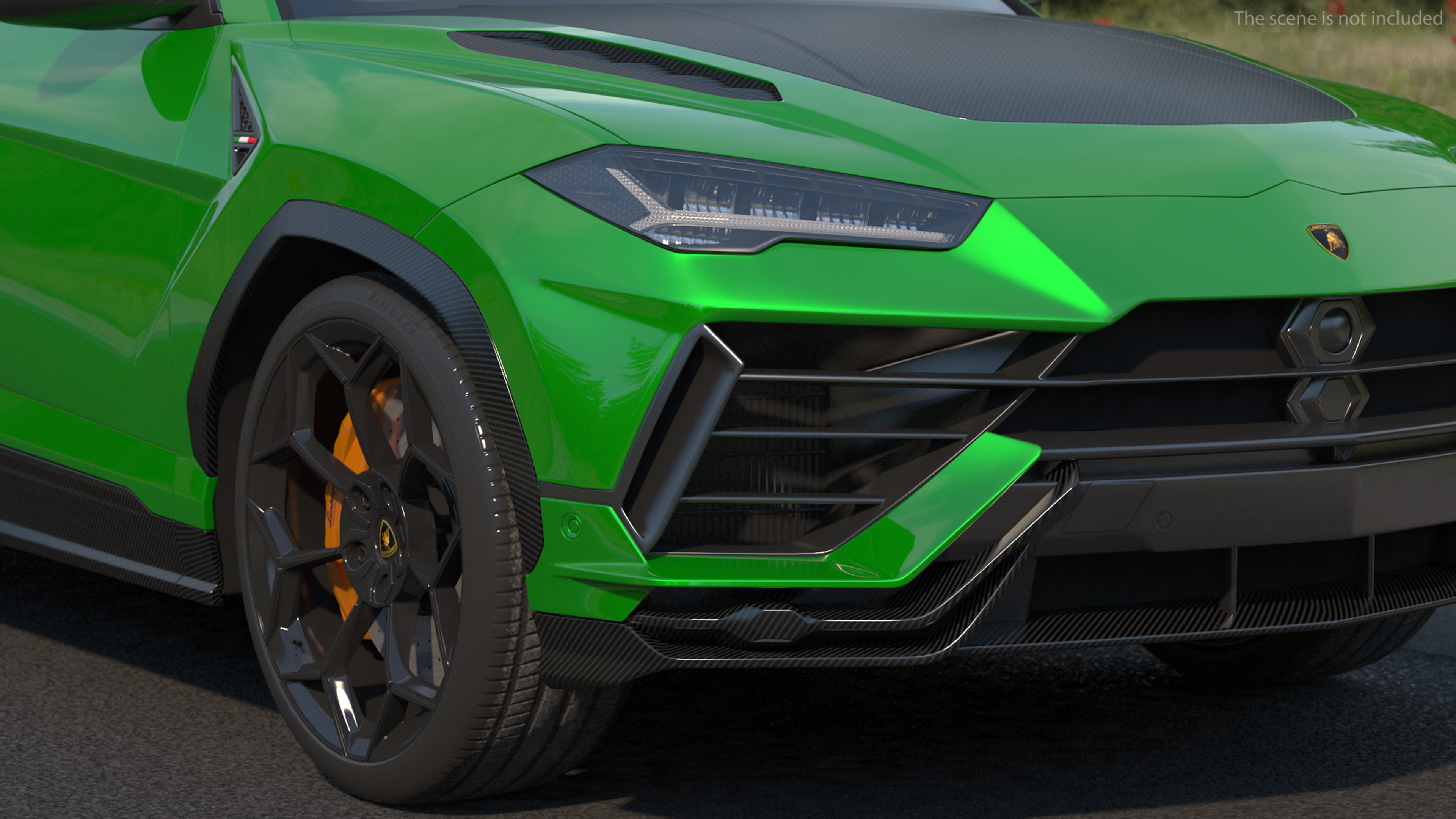 3D Lamborghini Urus Performante Super Luxury SUV Lights OFF