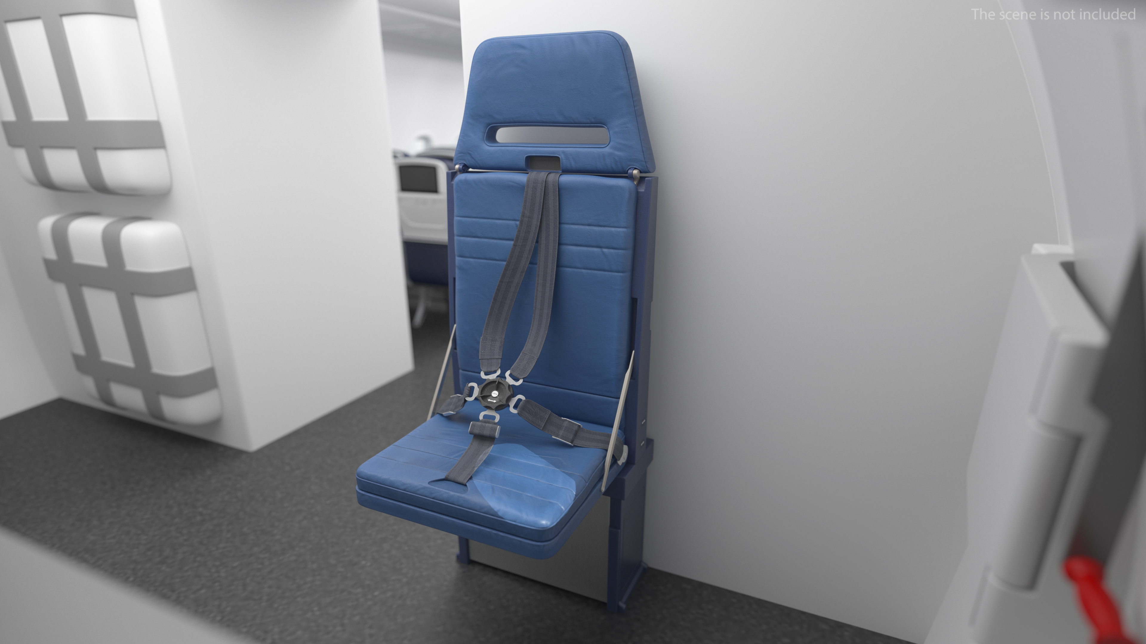 3D model Boeing Aircraft Crew Seat