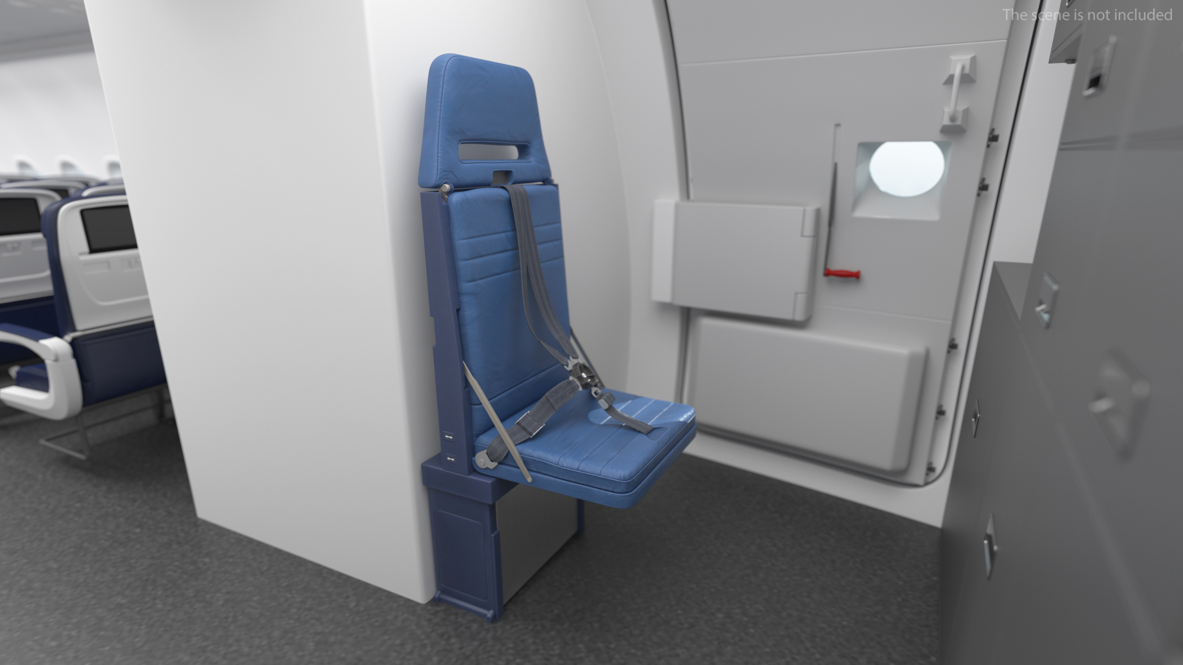 3D model Boeing Aircraft Crew Seat