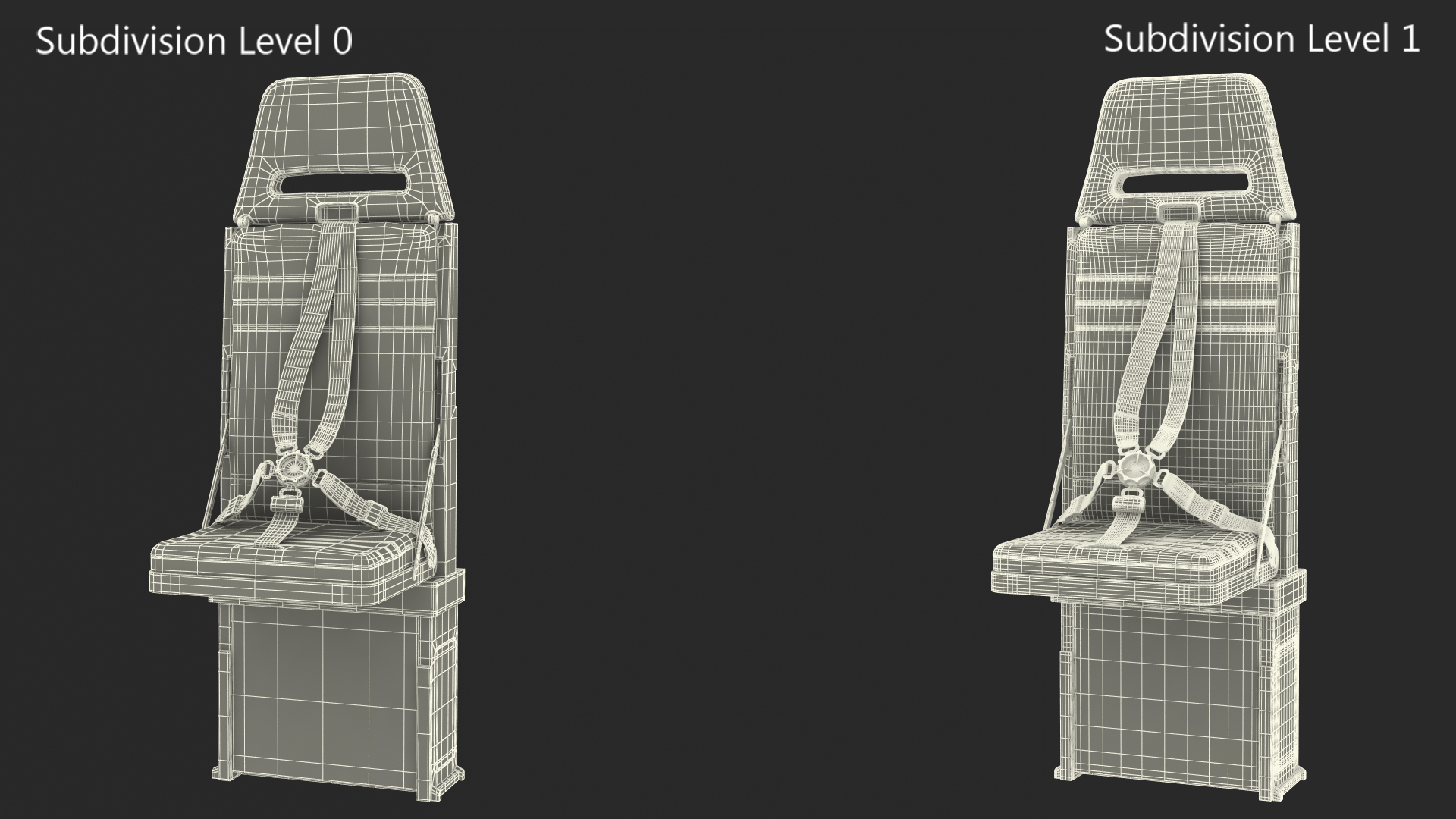 3D model Boeing Aircraft Crew Seat