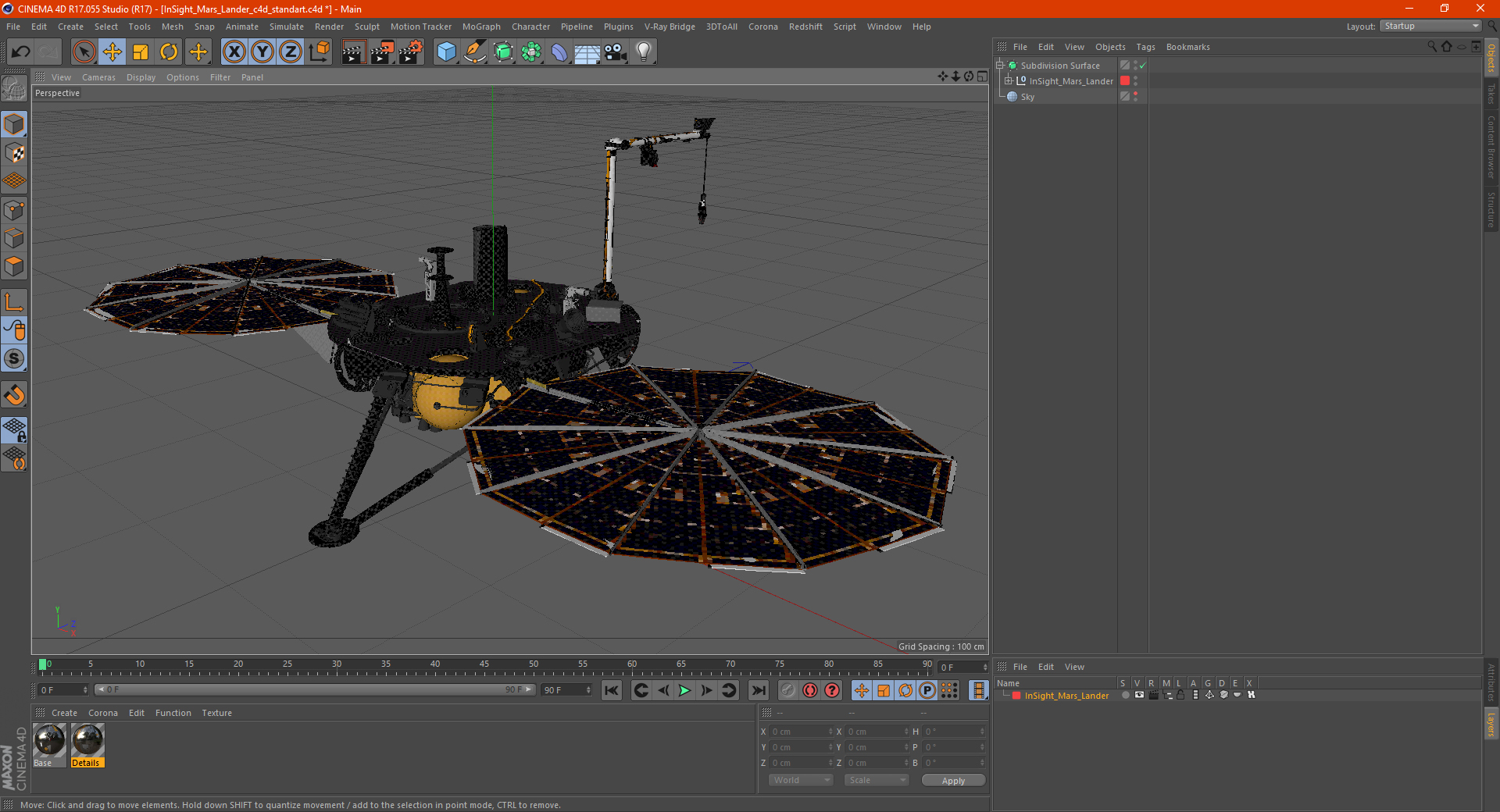 InSight Mars Lander 3D model