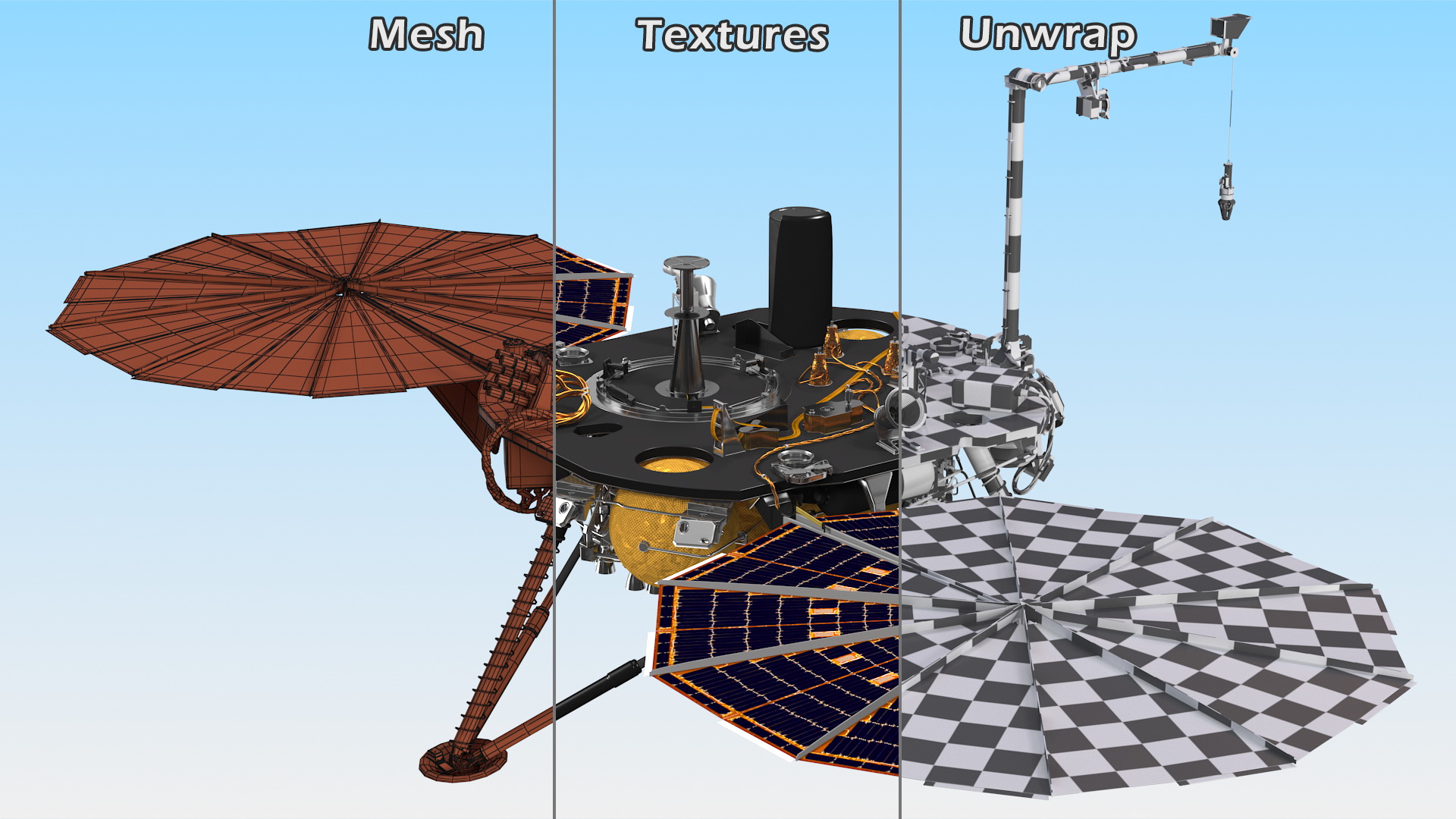 InSight Mars Lander 3D model