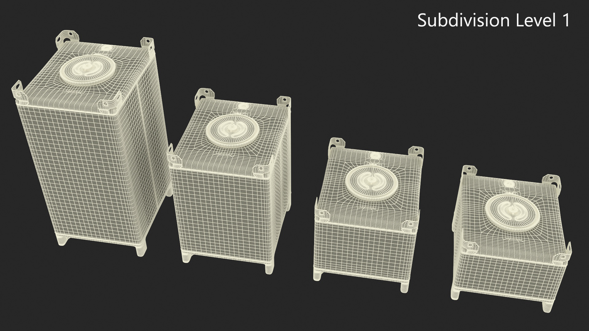 3D 120-550 Gallon Stainless Steel IBC Tote Tank Set model