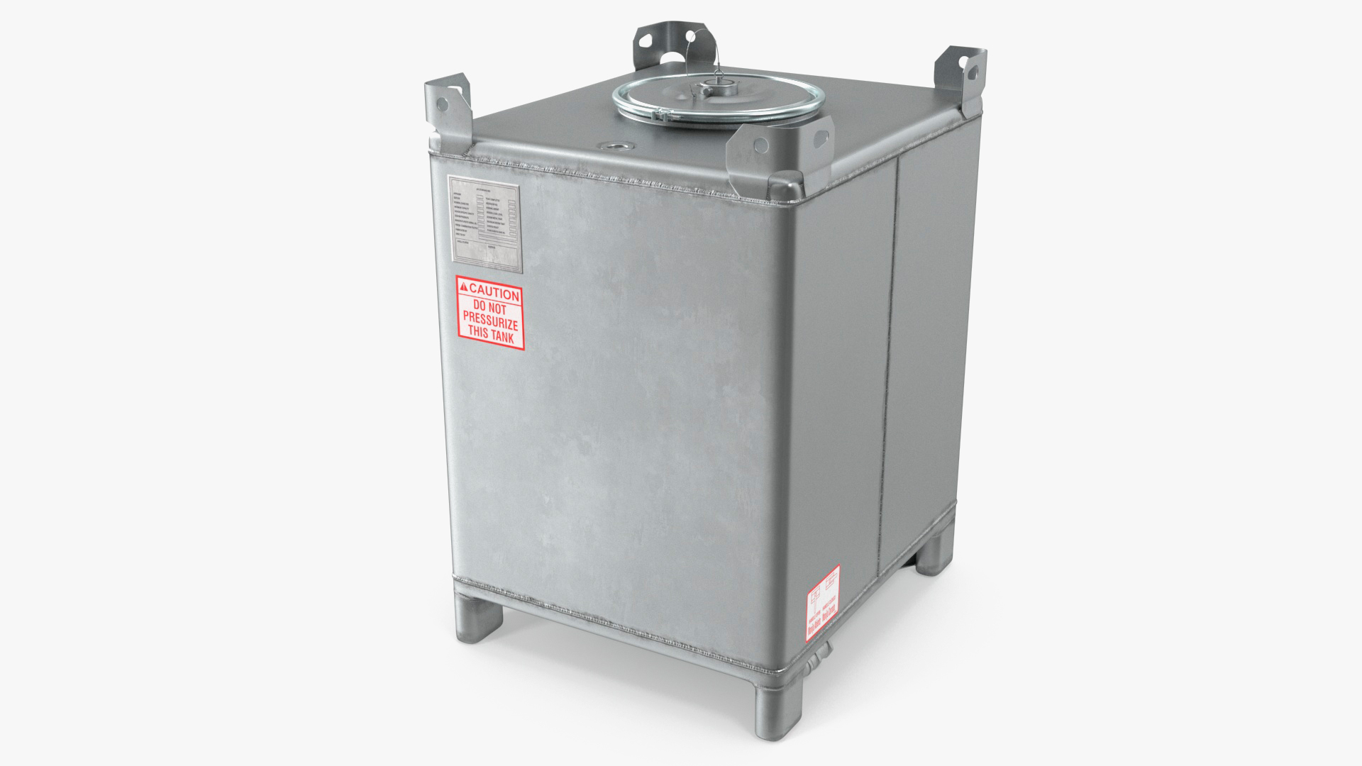 3D 120-550 Gallon Stainless Steel IBC Tote Tank Set model