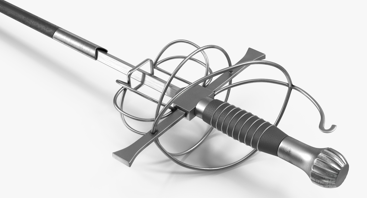 3D model Rapier Set