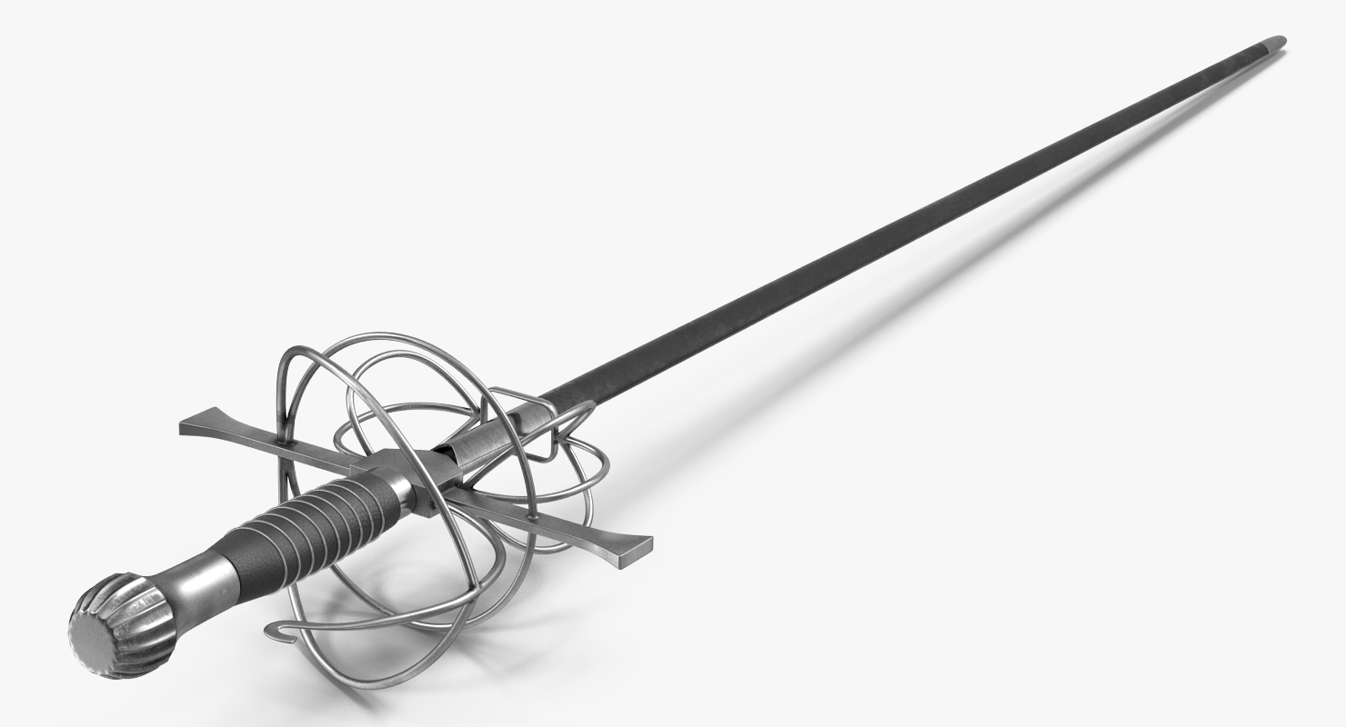 3D model Rapier Set